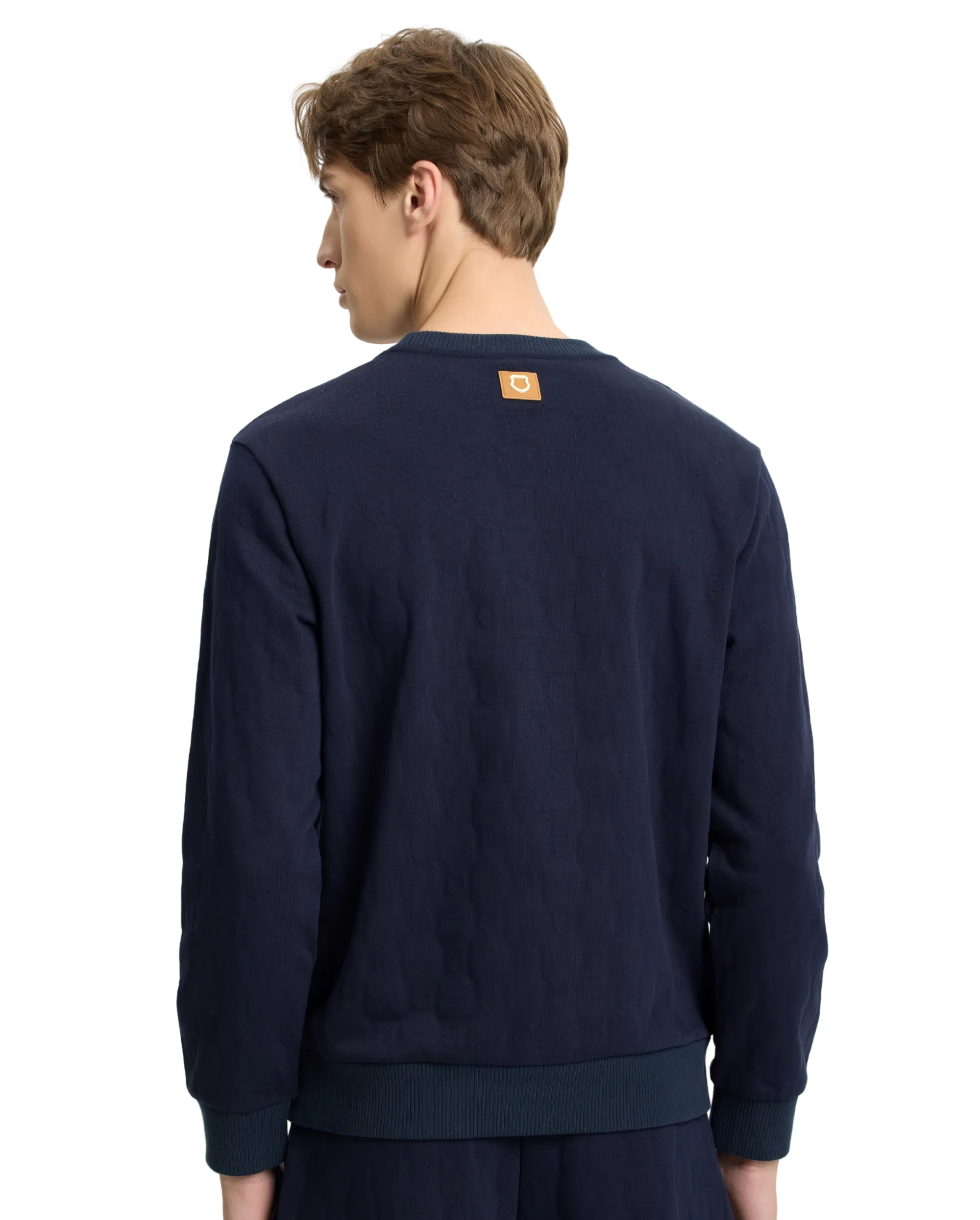 107973-495 | MEN'S ALL-OVER PATTERNED SWEATSHIRT | BLUE/MISC