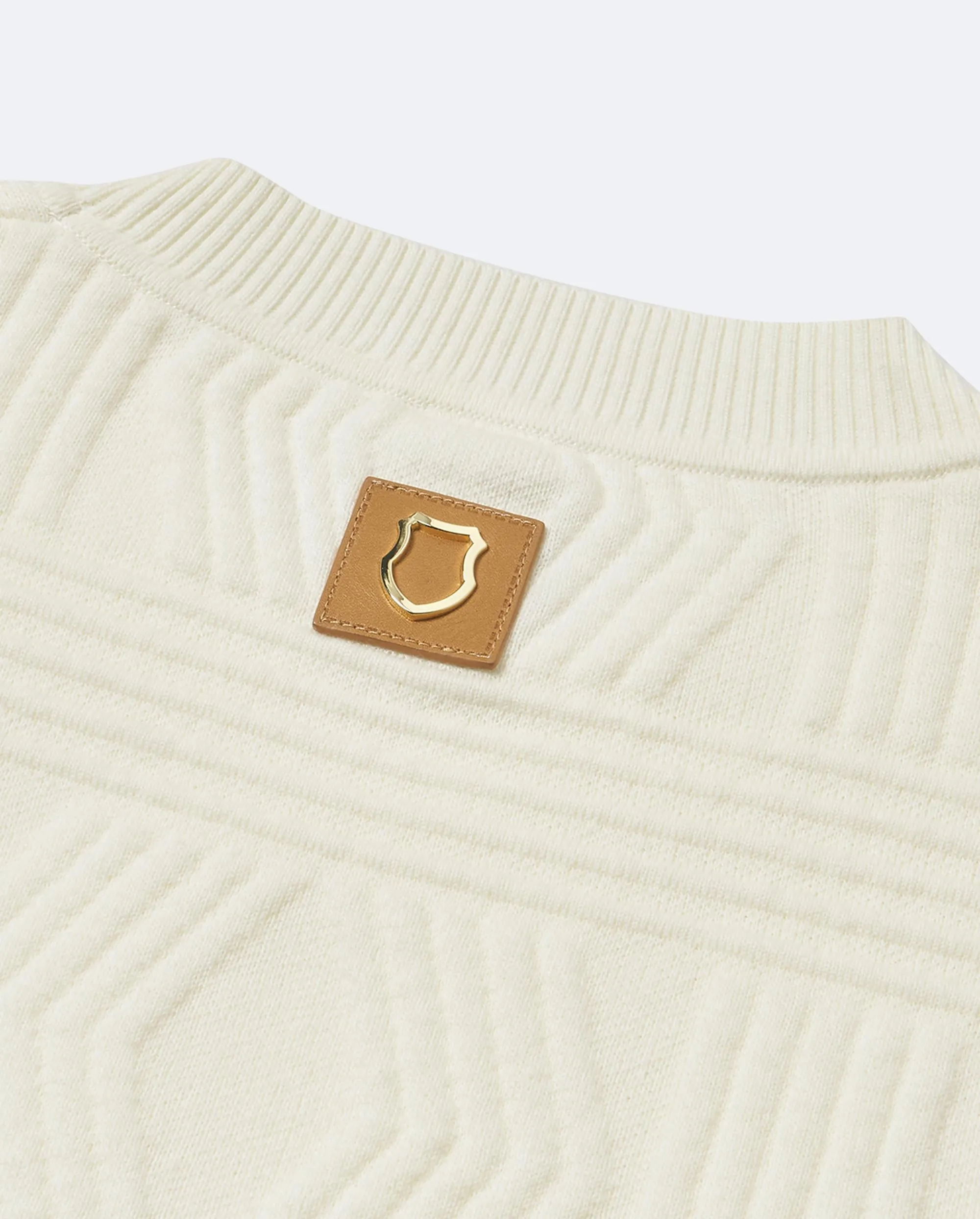 107988-115 | MEN'S K-SWISS LOGO ALL-OVER PATTERNED SWEATER | WHITE/SPECIAL