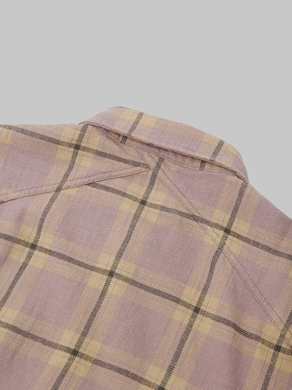 3sixteen Crosscut Flannel Mauve Slub Check