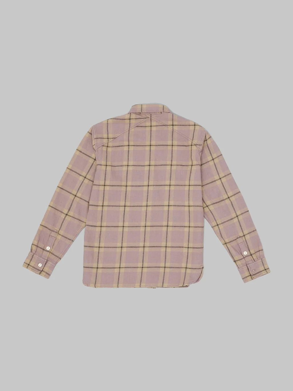 3sixteen Crosscut Flannel Mauve Slub Check