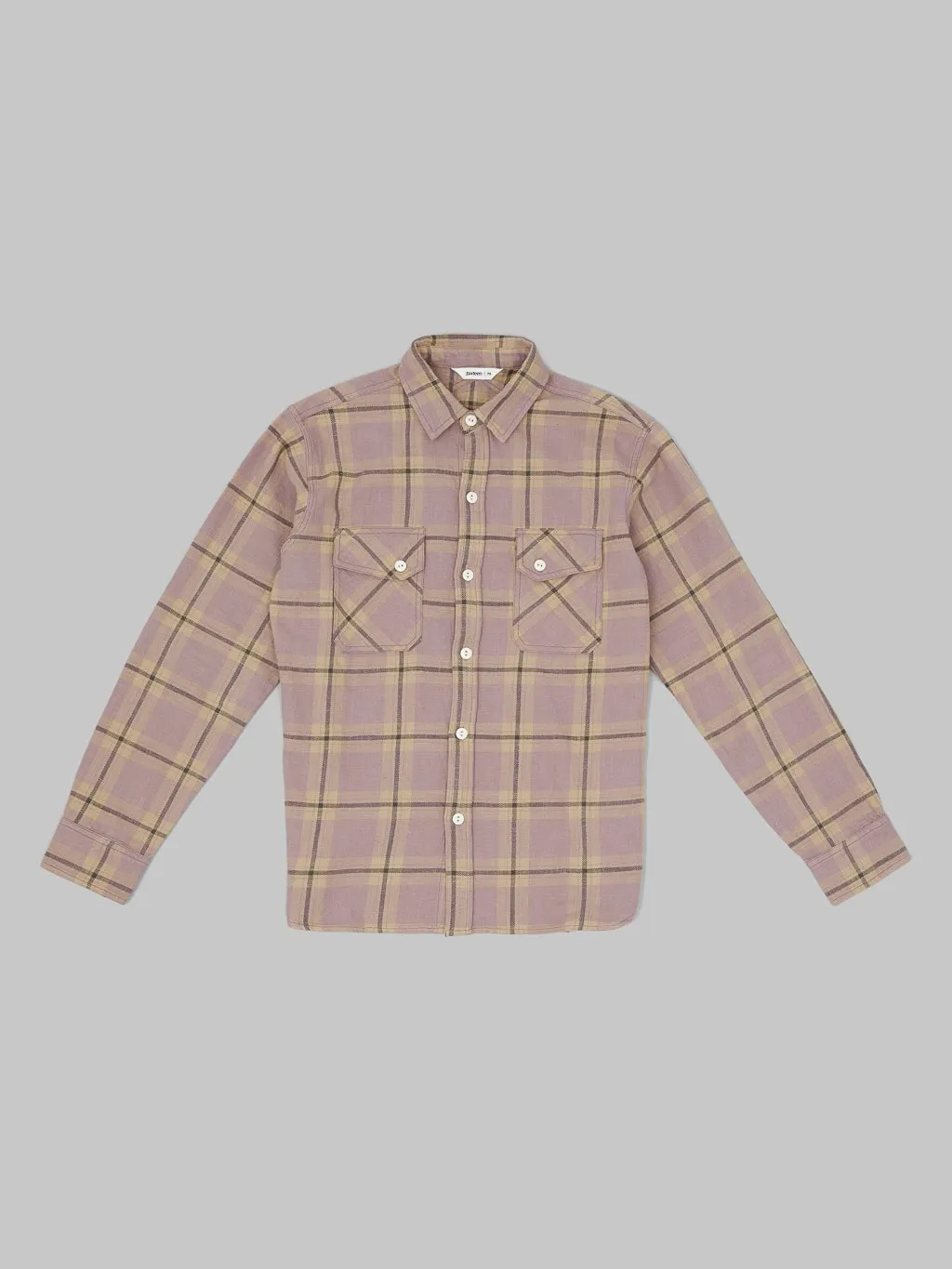 3sixteen Crosscut Flannel Mauve Slub Check