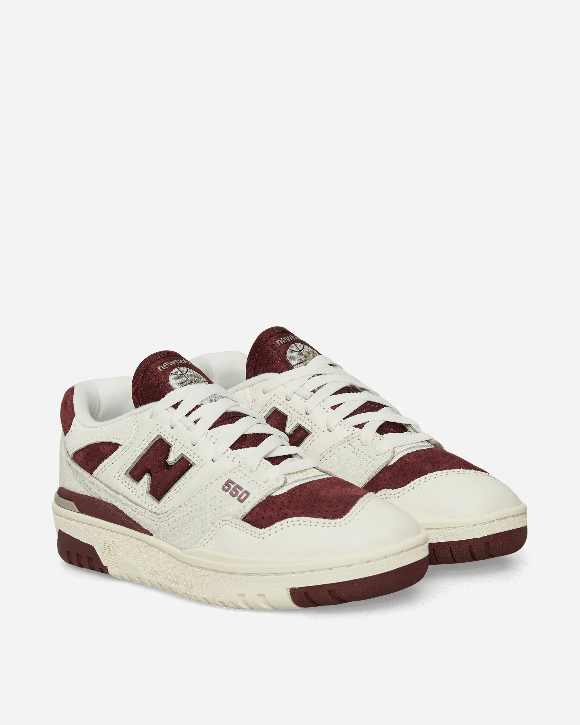 550 Sneakers Sea Salt / Classic Crimson