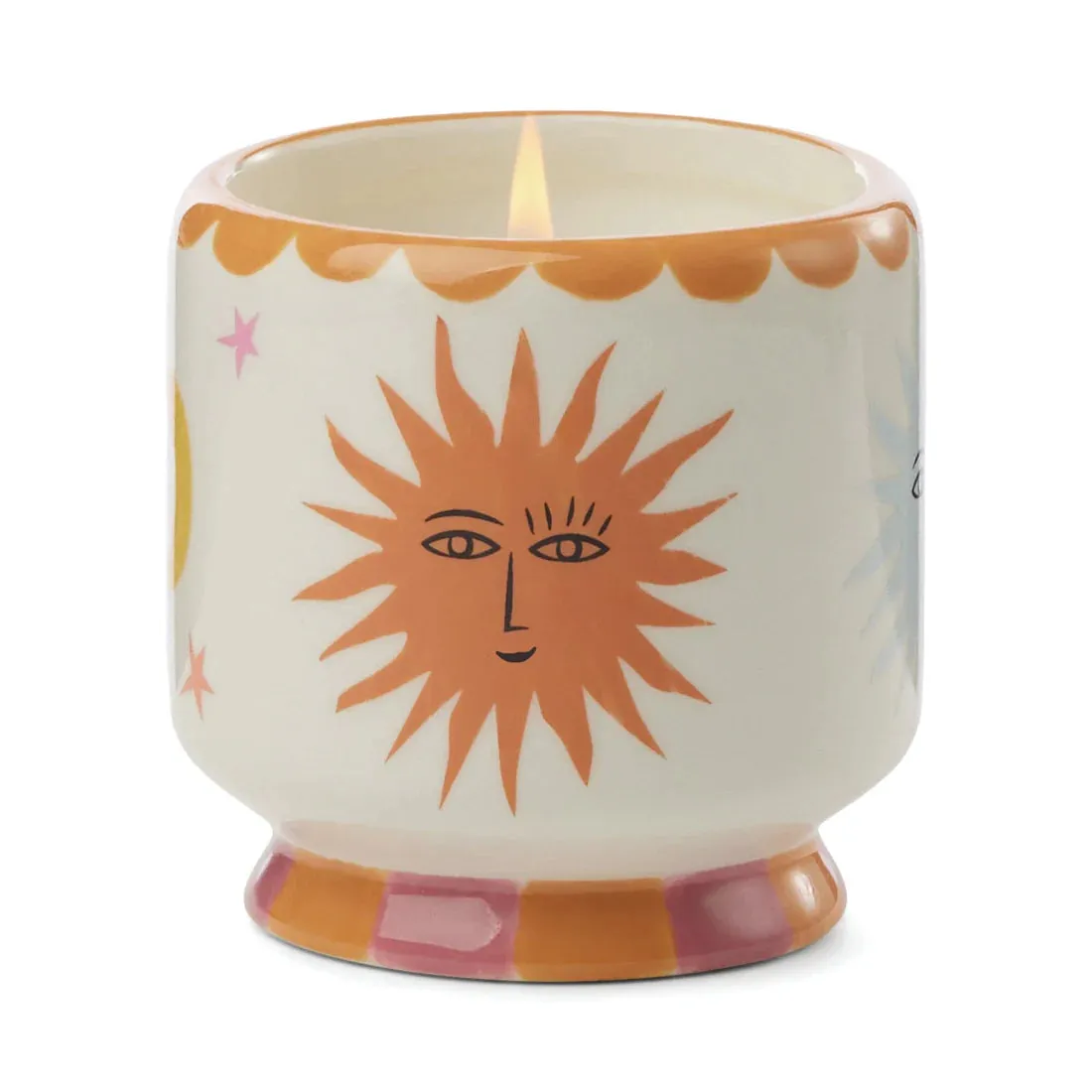 A Dopo 8 oz Handpainted Sun Ceramic - Orange Blossom