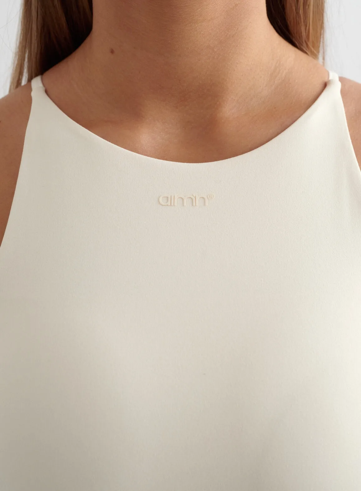 Almond White Sense Halter Bralette