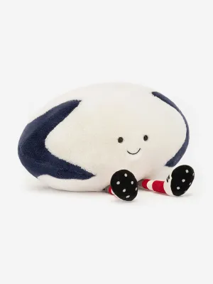 Amuseables Sports Rugby Ball in White (29cm)