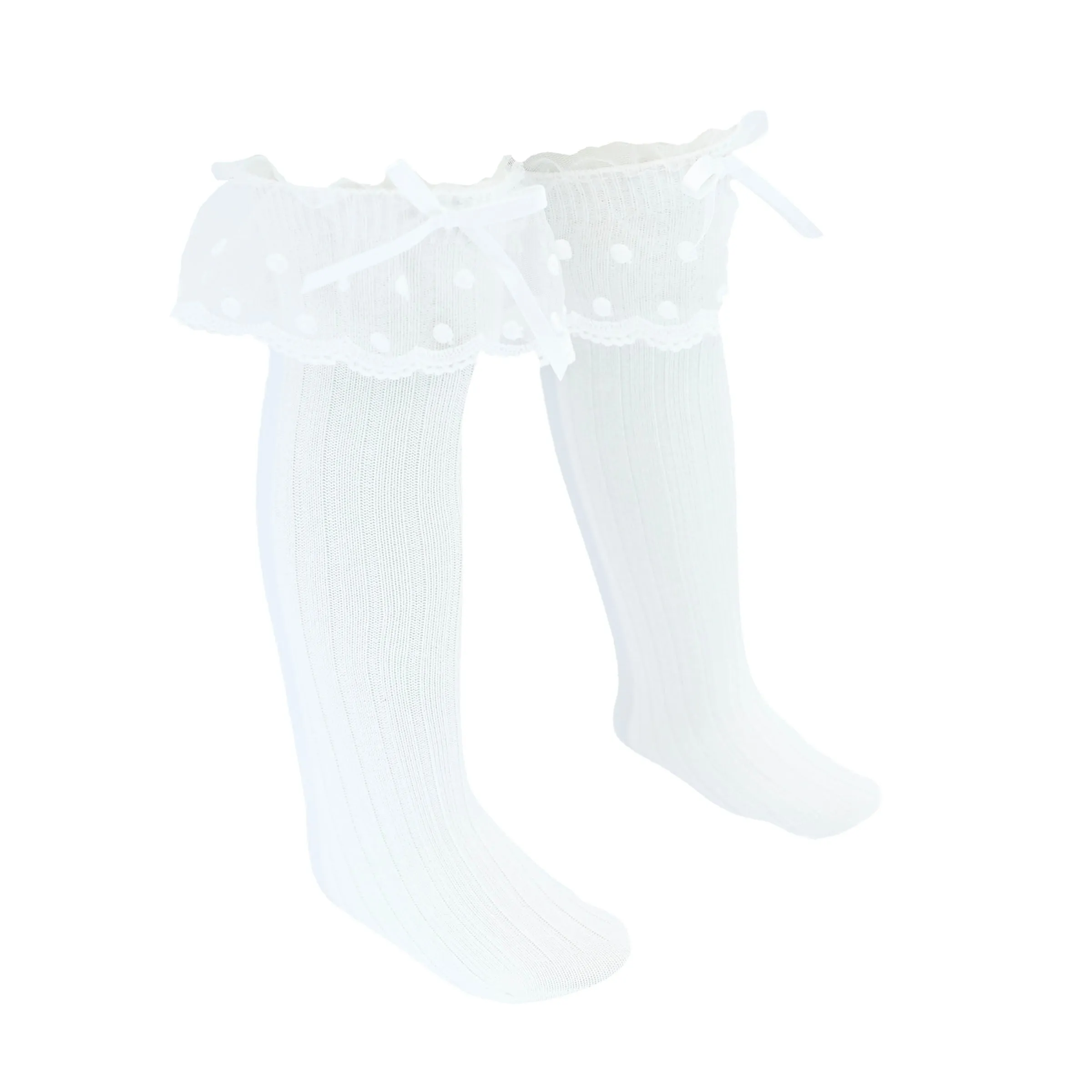 Ankle Skirt Polka Bow Socks