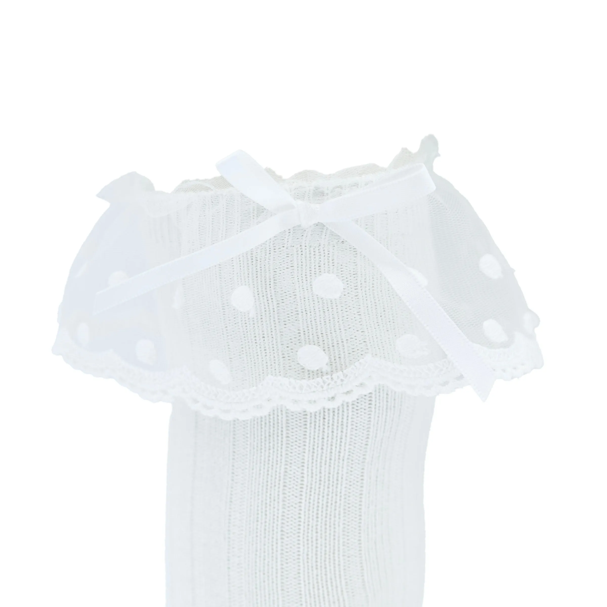 Ankle Skirt Polka Bow Socks