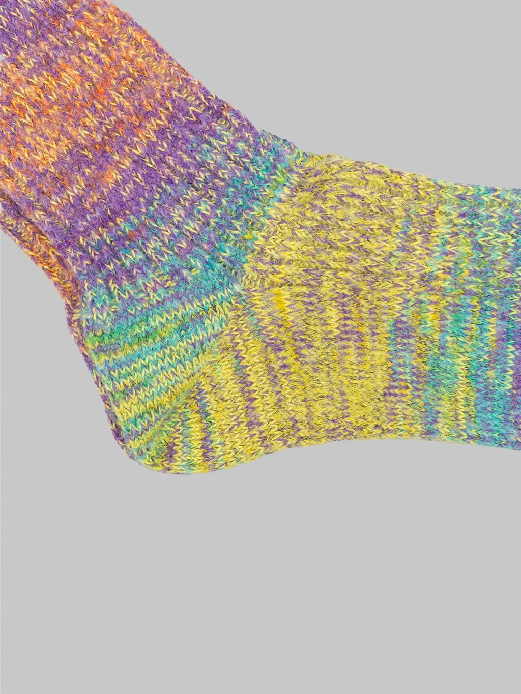 Anonymous Ism Splash Pattern Crew Socks Purple