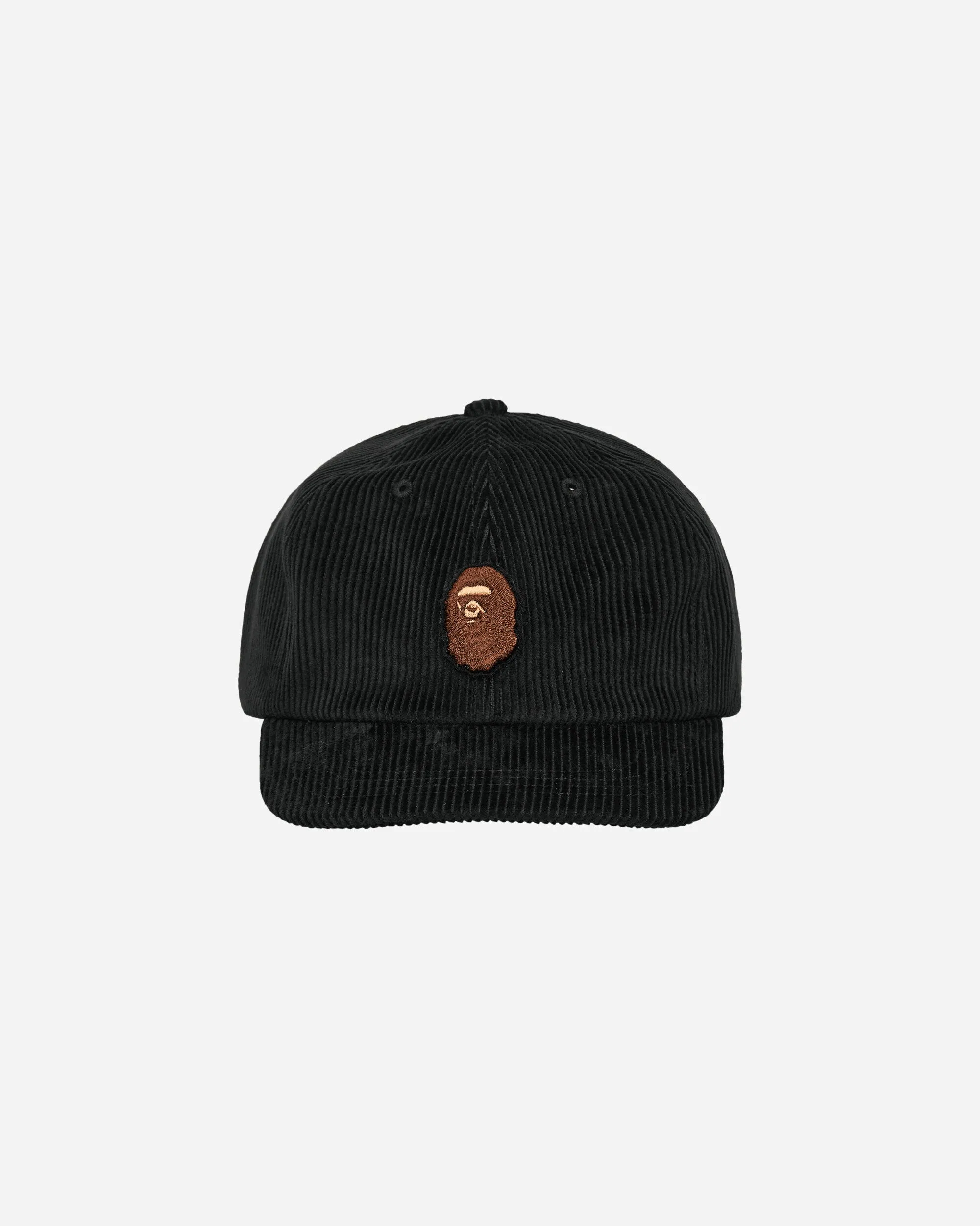Ape Head Corduroy Cap Black
