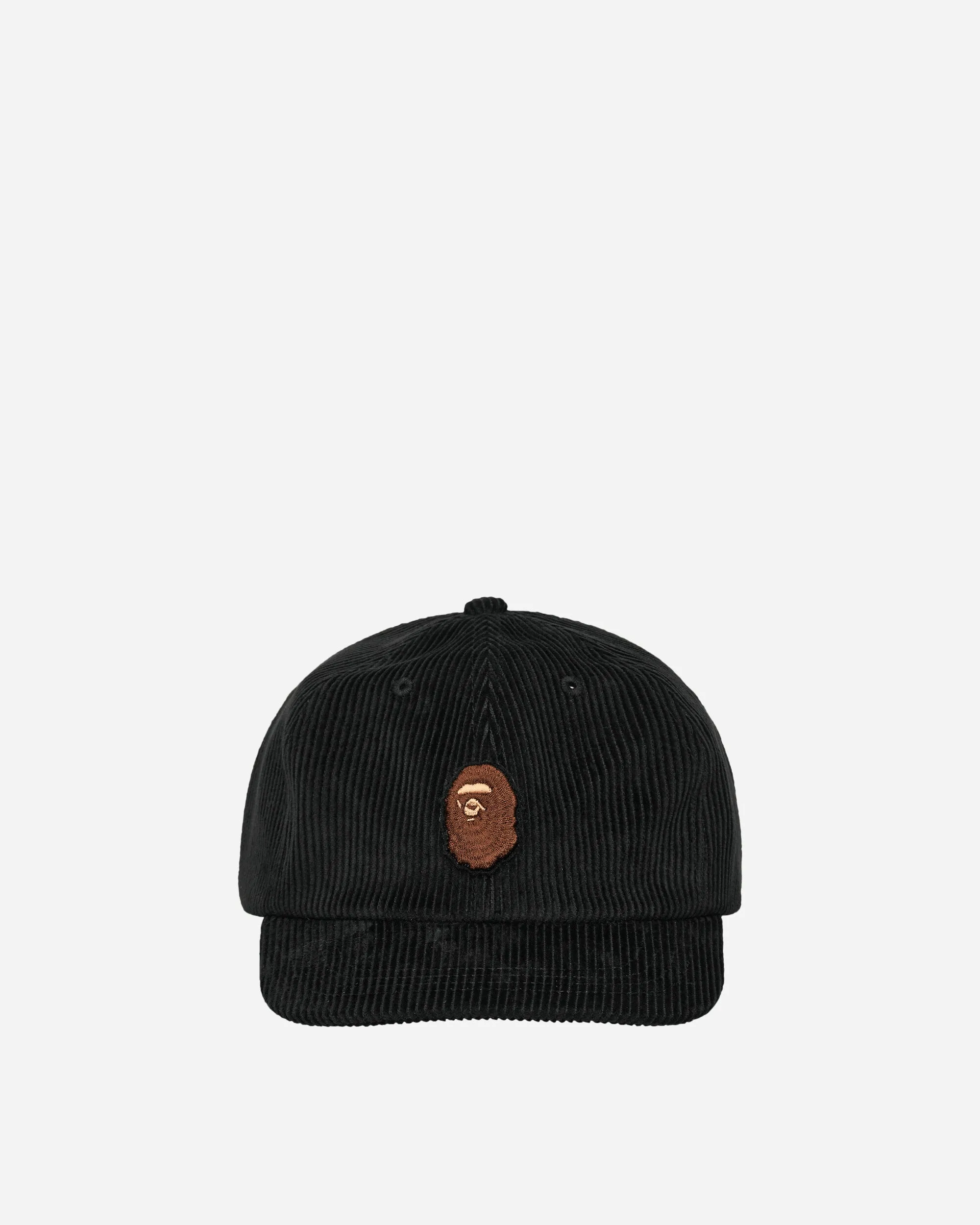 Ape Head Corduroy Cap Black