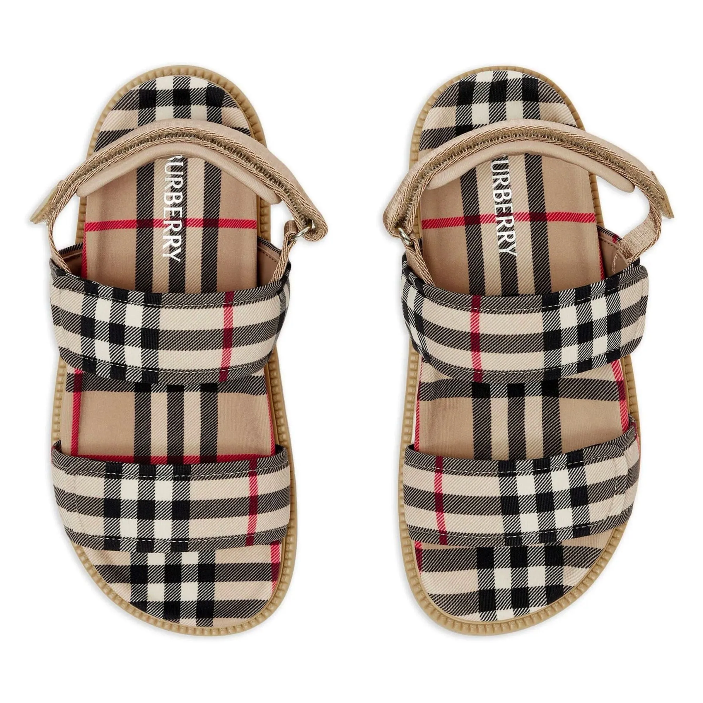 Archive Beige Check Sandals