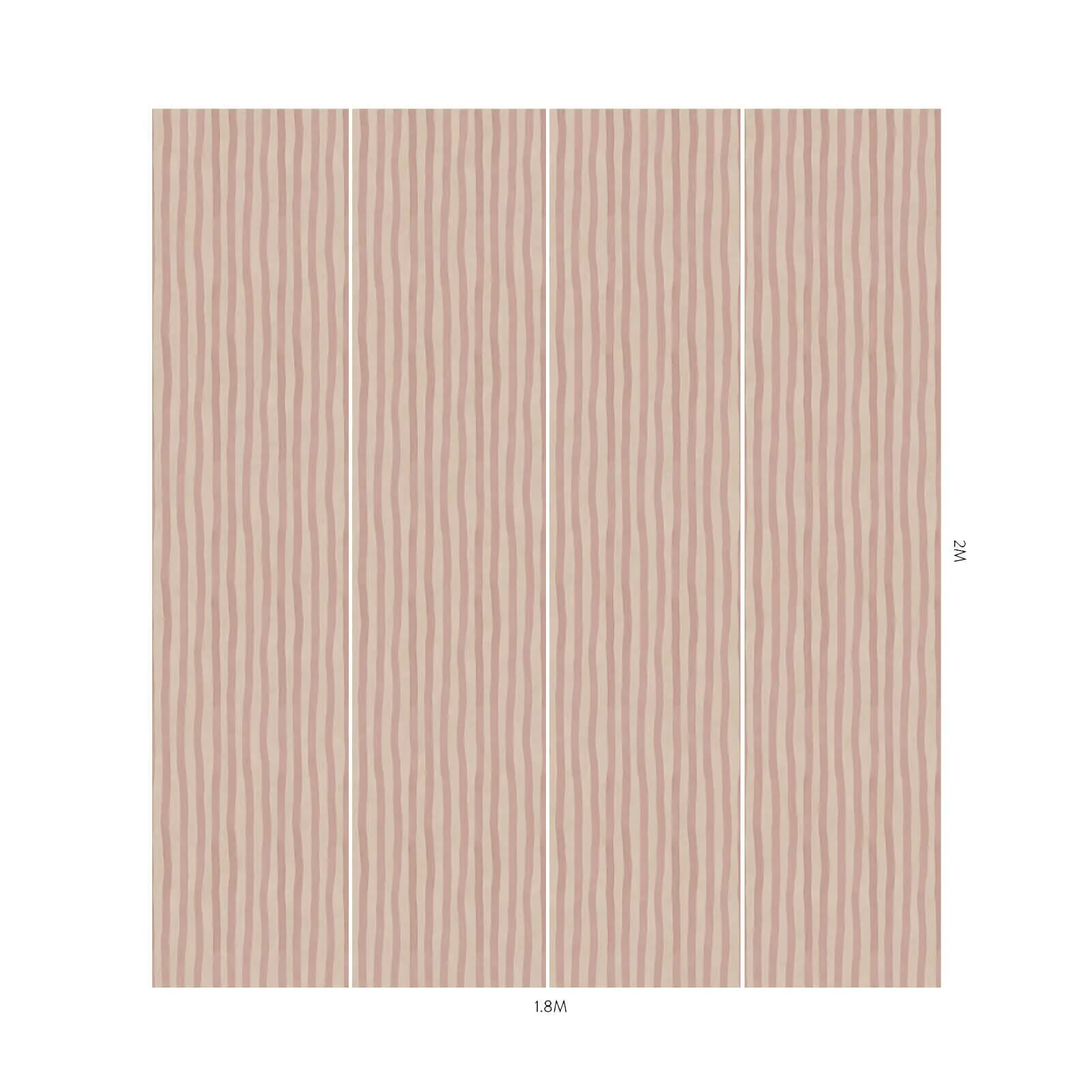 ARTIST'S STRIPE Wallpaper - Sakura & Astrantia