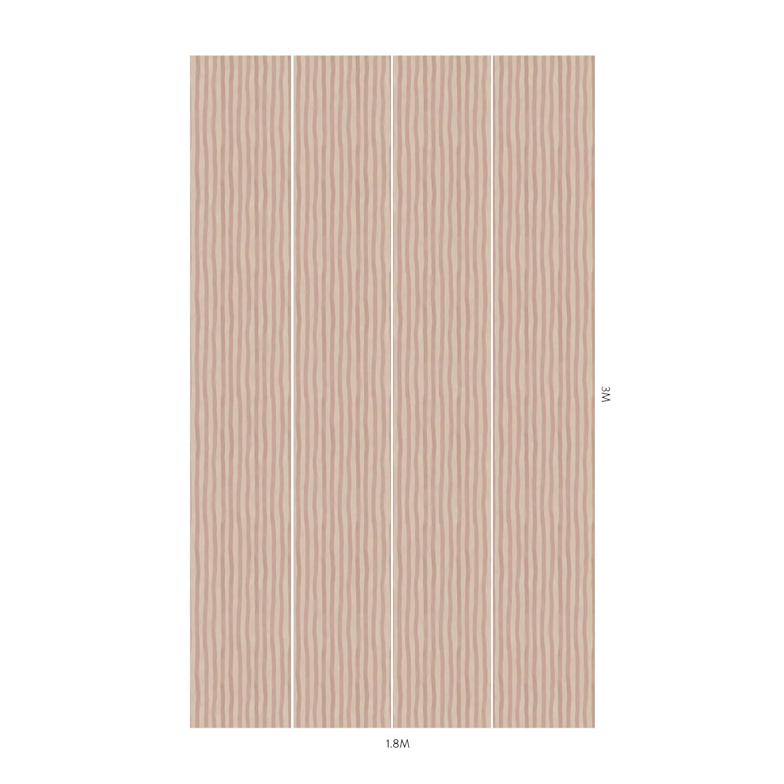 ARTIST'S STRIPE Wallpaper - Sakura & Astrantia