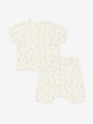 Baby Boys Fanilo Short Set in White