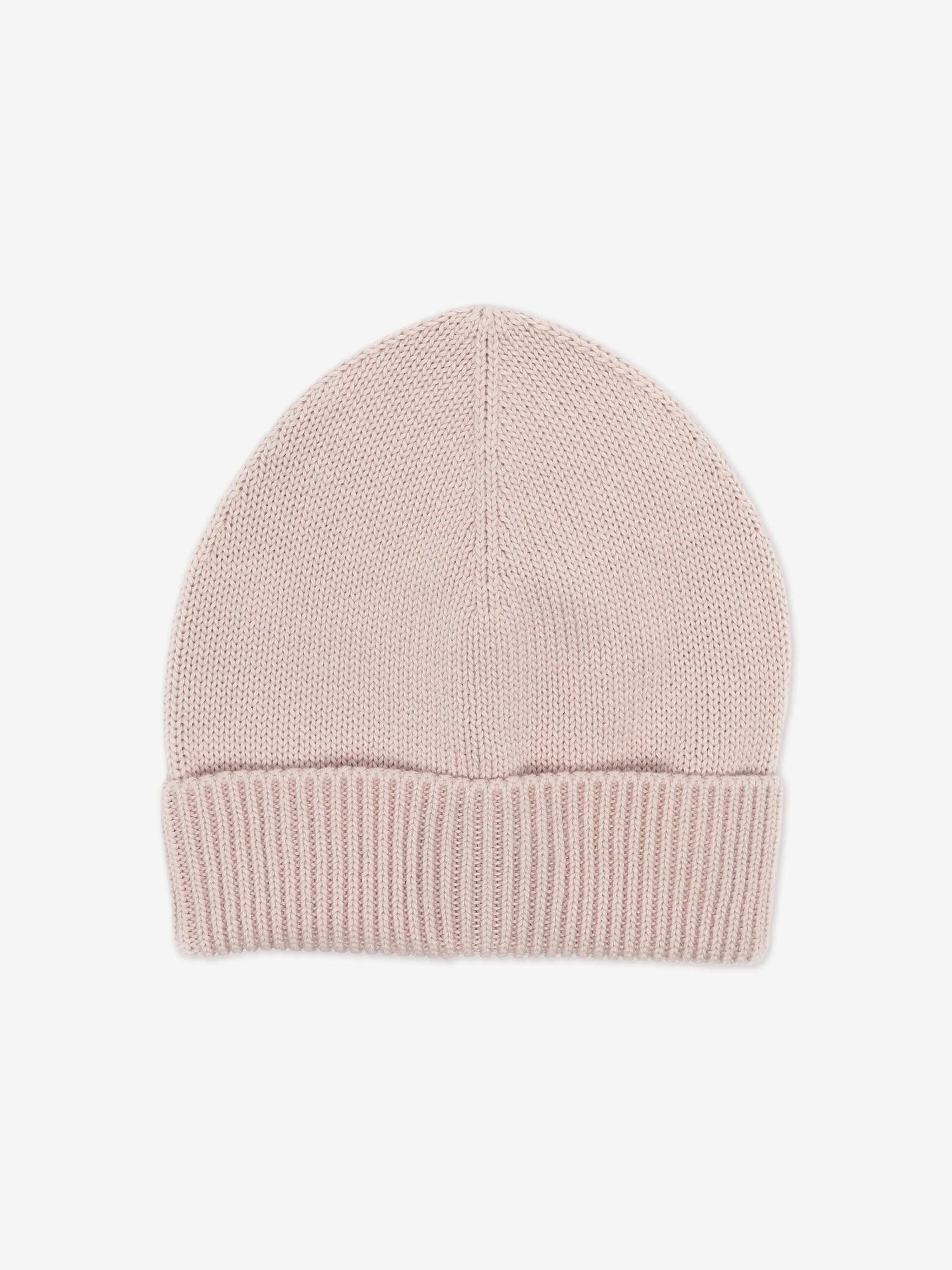 Baby Girls Logo Beanie Hat in Pink