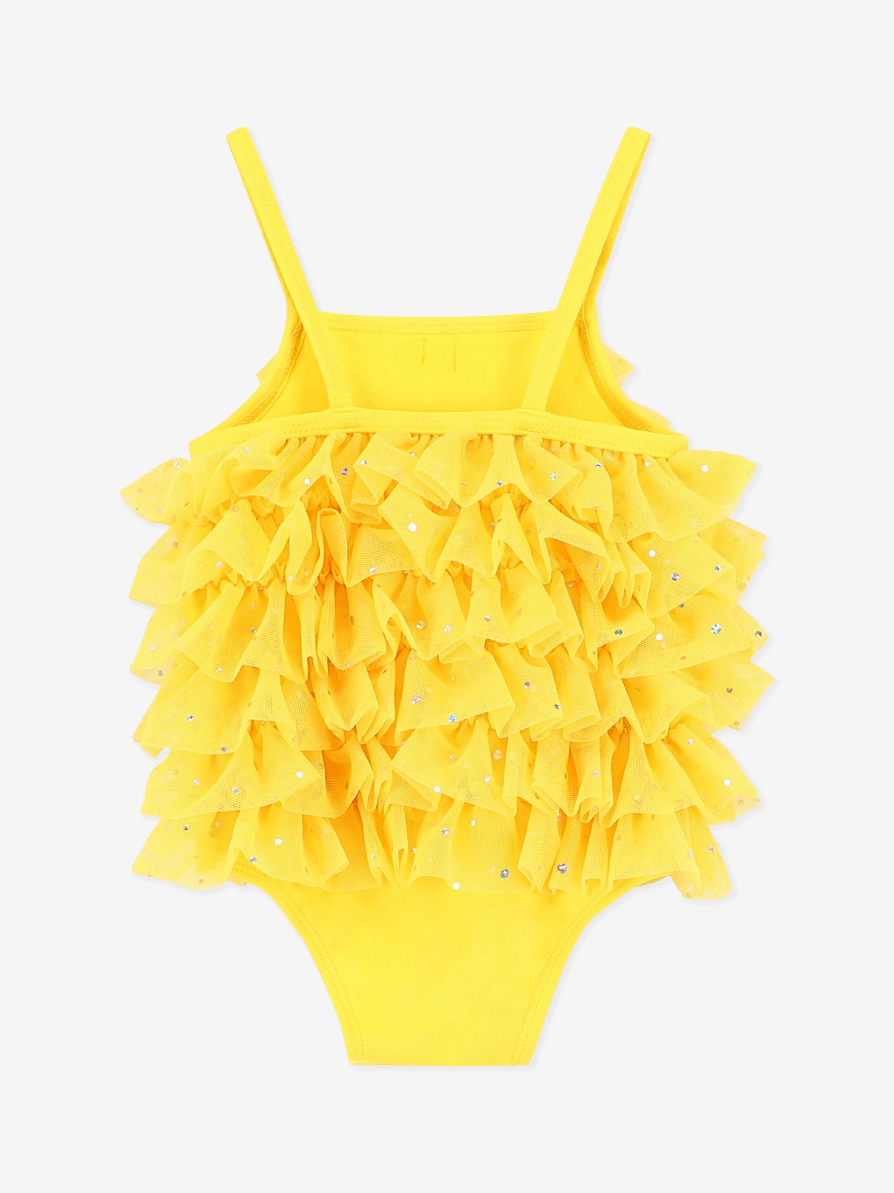Baby Girls Minnow Sparkle Swimsuit in Yellow