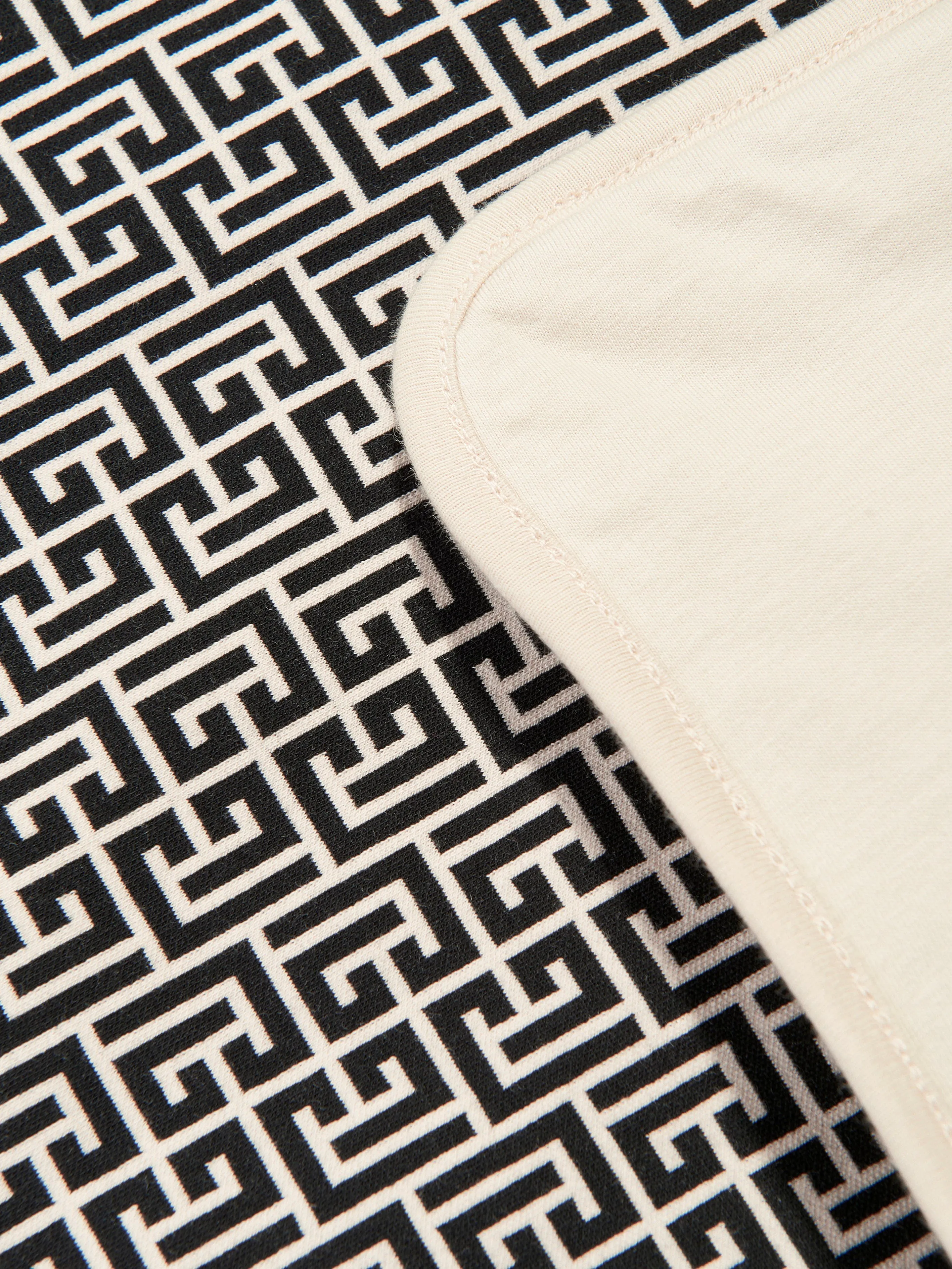 Balmain Baby Monogram Blanket in Black (80 x 80cm)
