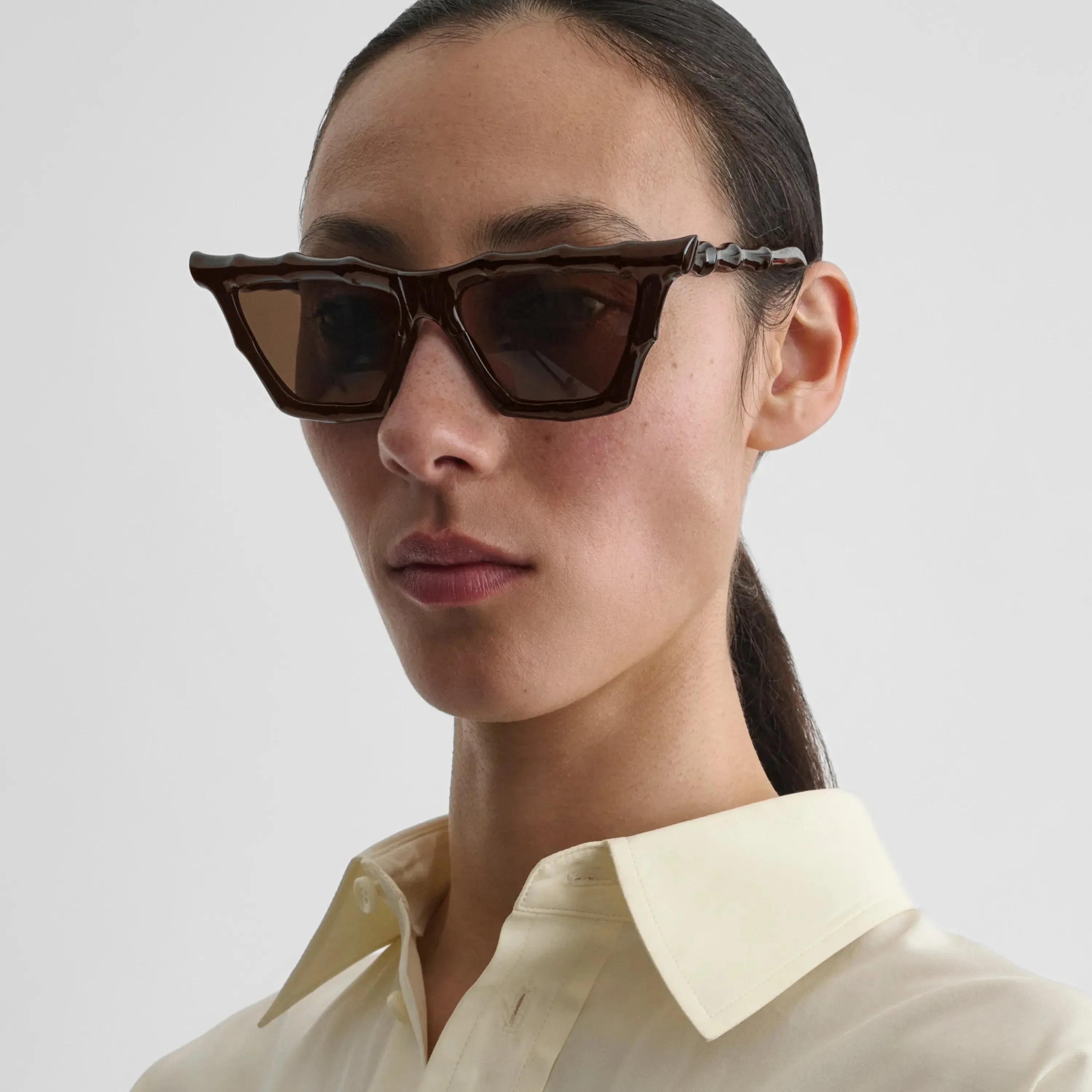 BAMBOO SUNGLASSES | dark brown rilsan