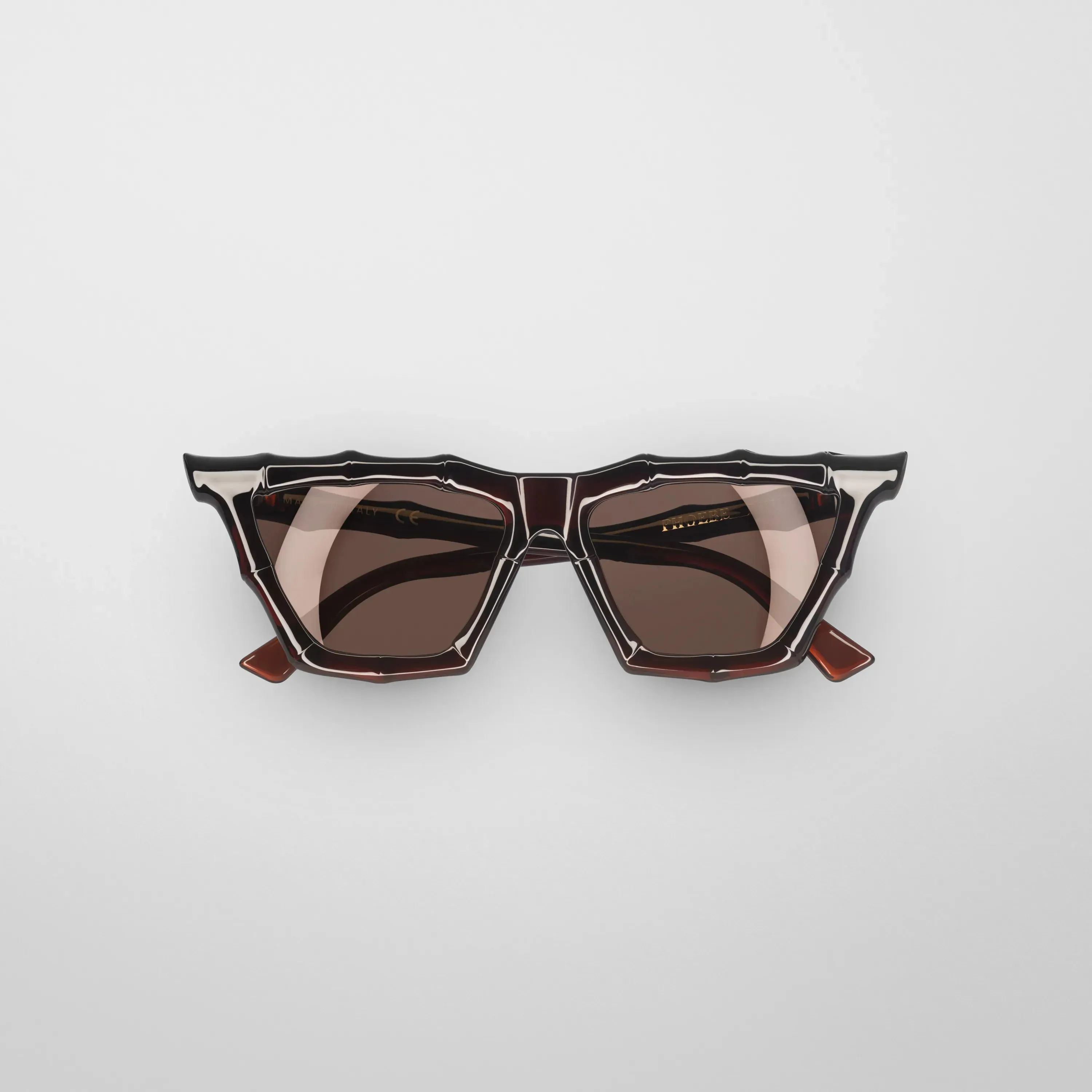 BAMBOO SUNGLASSES | dark brown rilsan