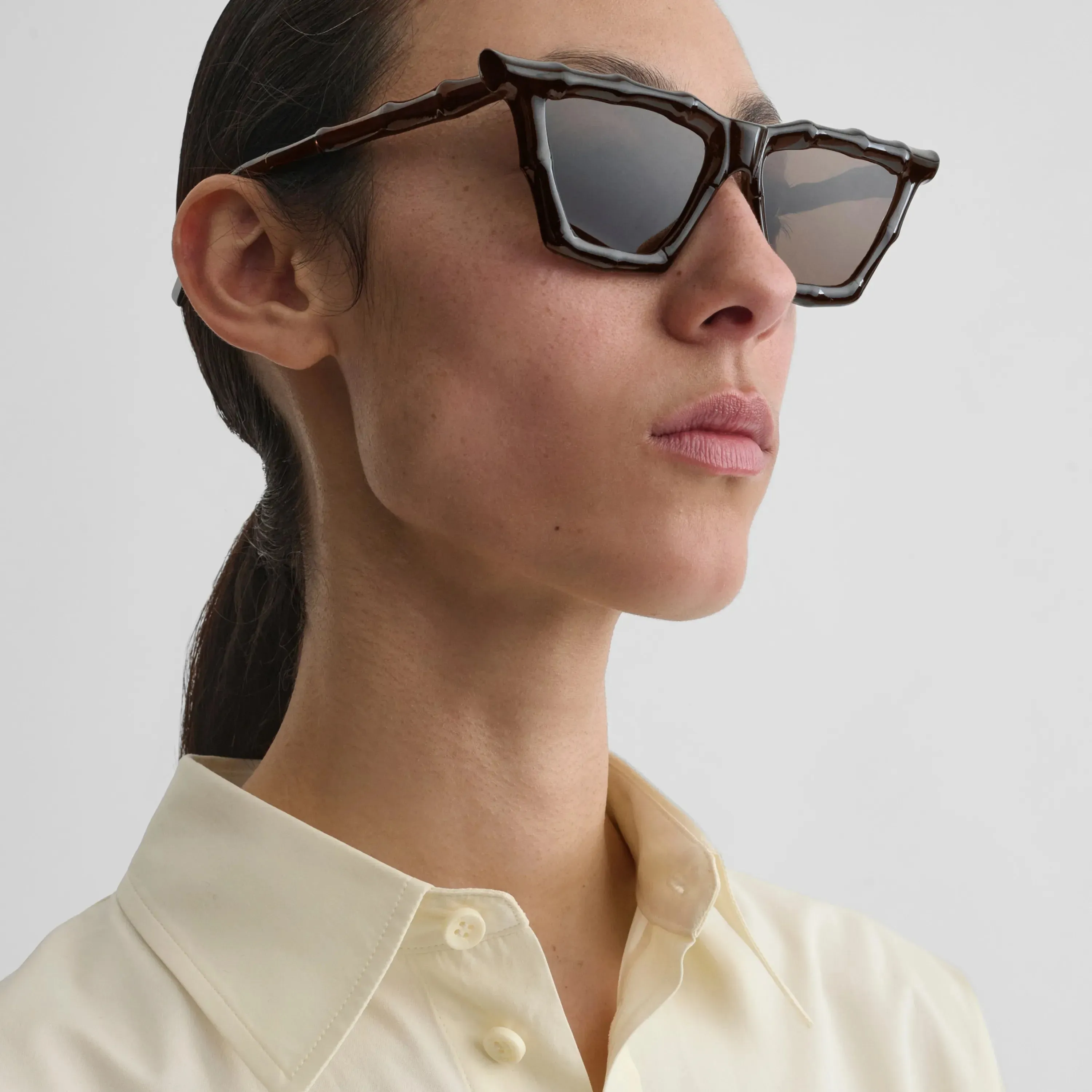 BAMBOO SUNGLASSES | dark brown rilsan
