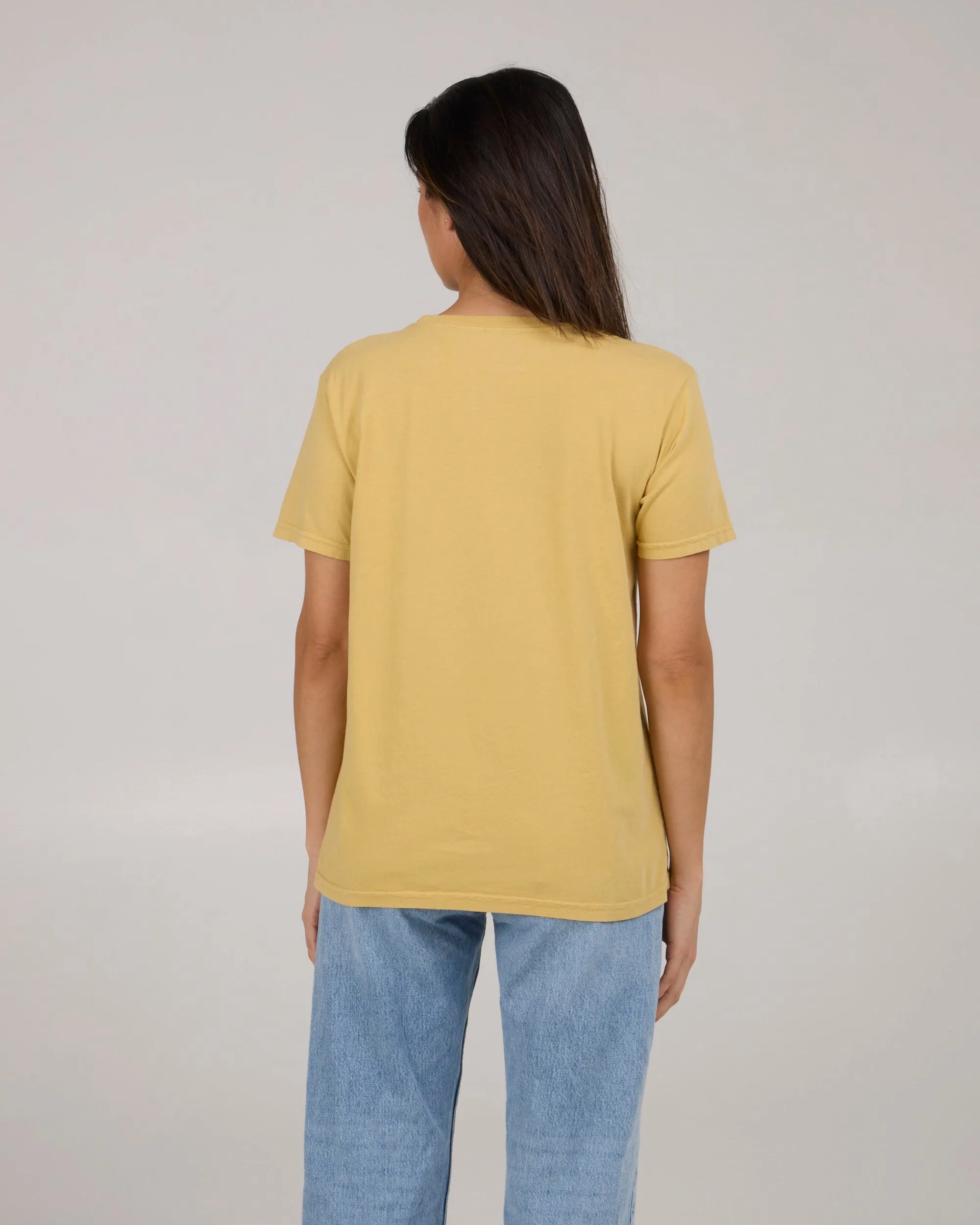Beach Scene B.f Tee - Dusty Gold