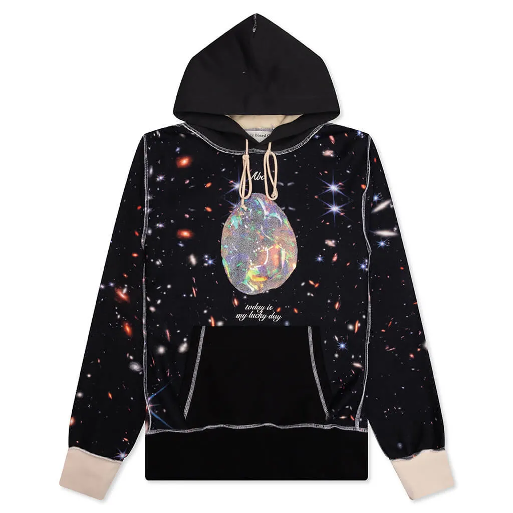 Birthstone Hooded Sweatshirt: 10 - Space Print