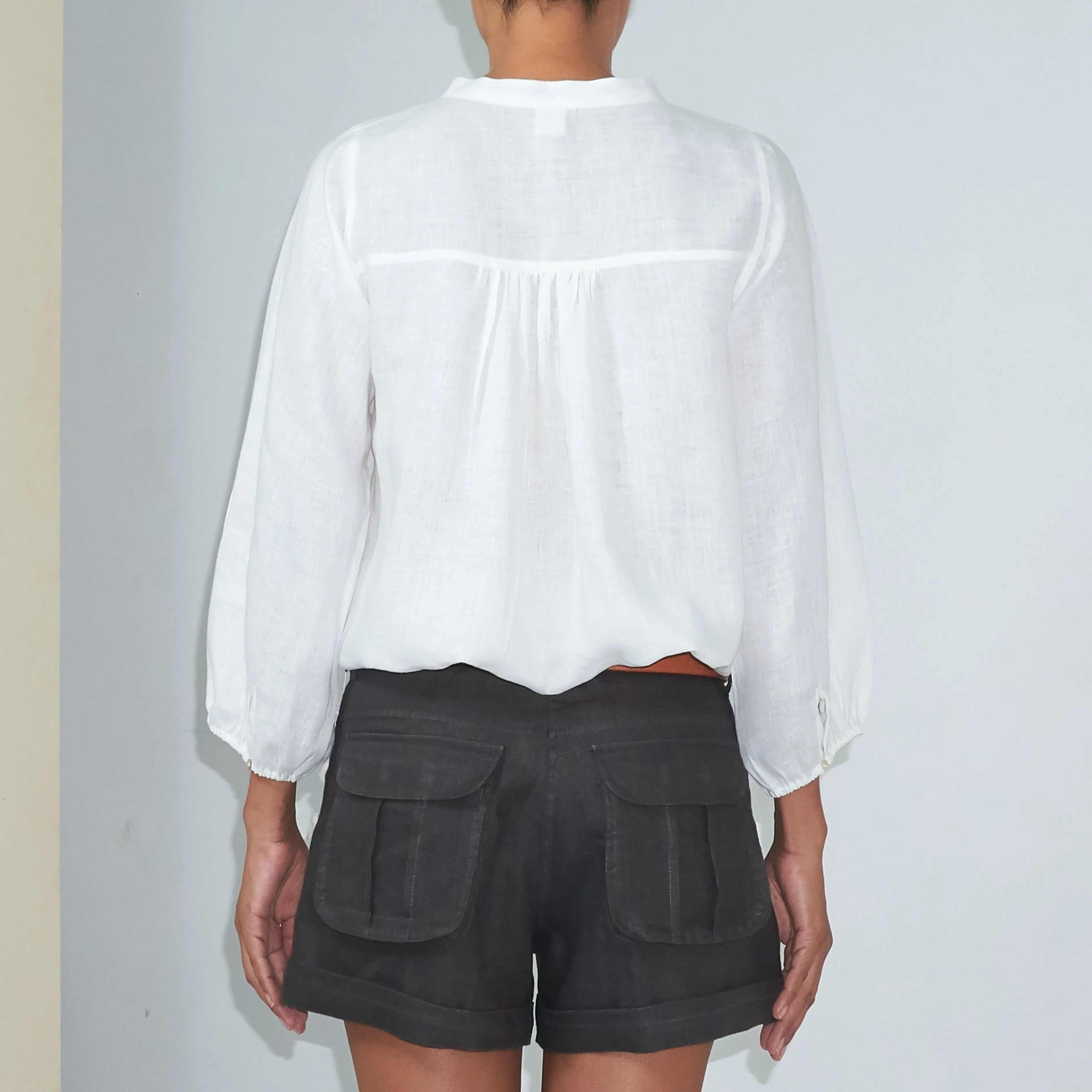 BKLN TOP - Linen | Off White