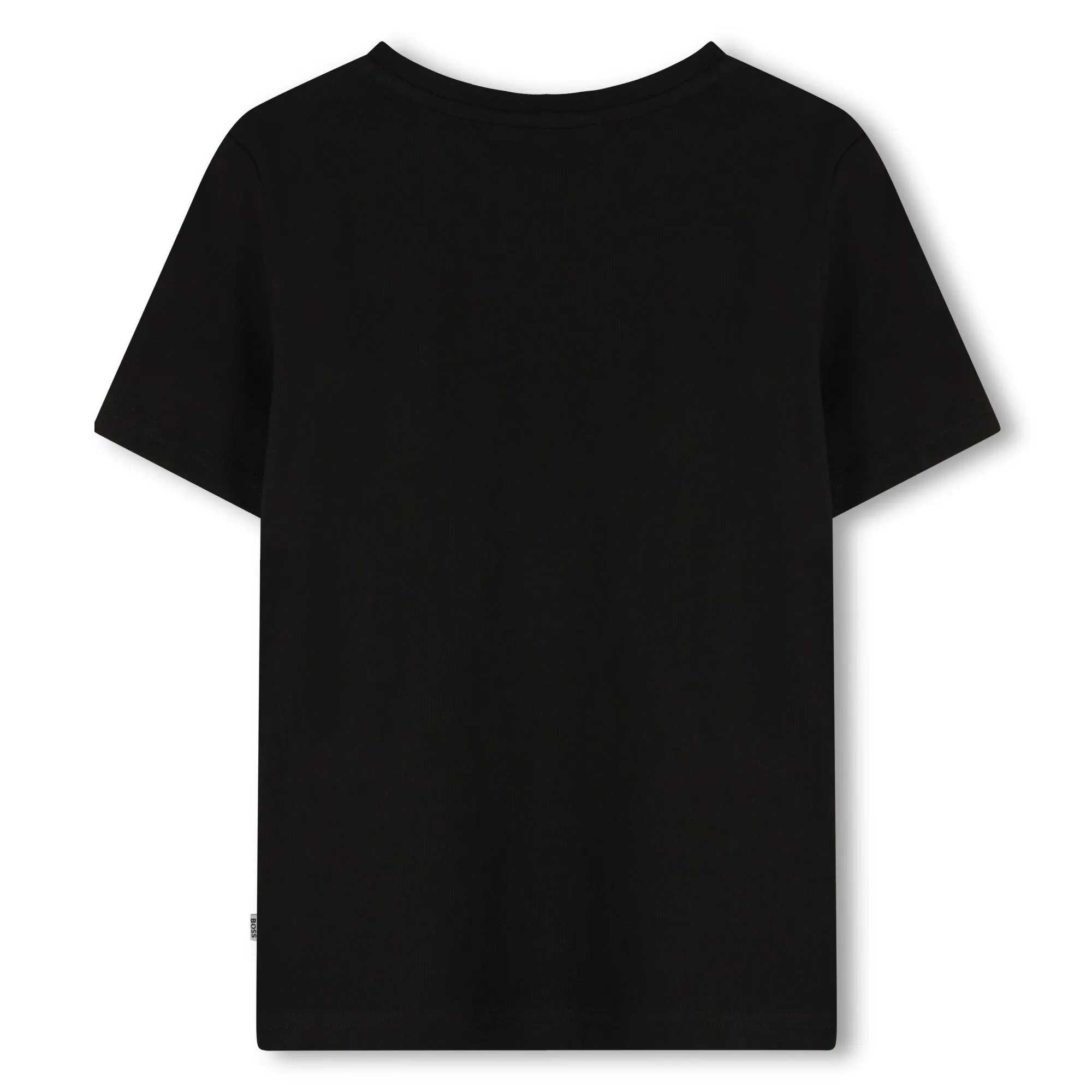Black Short Sleeve Block Abstract T-Shirt