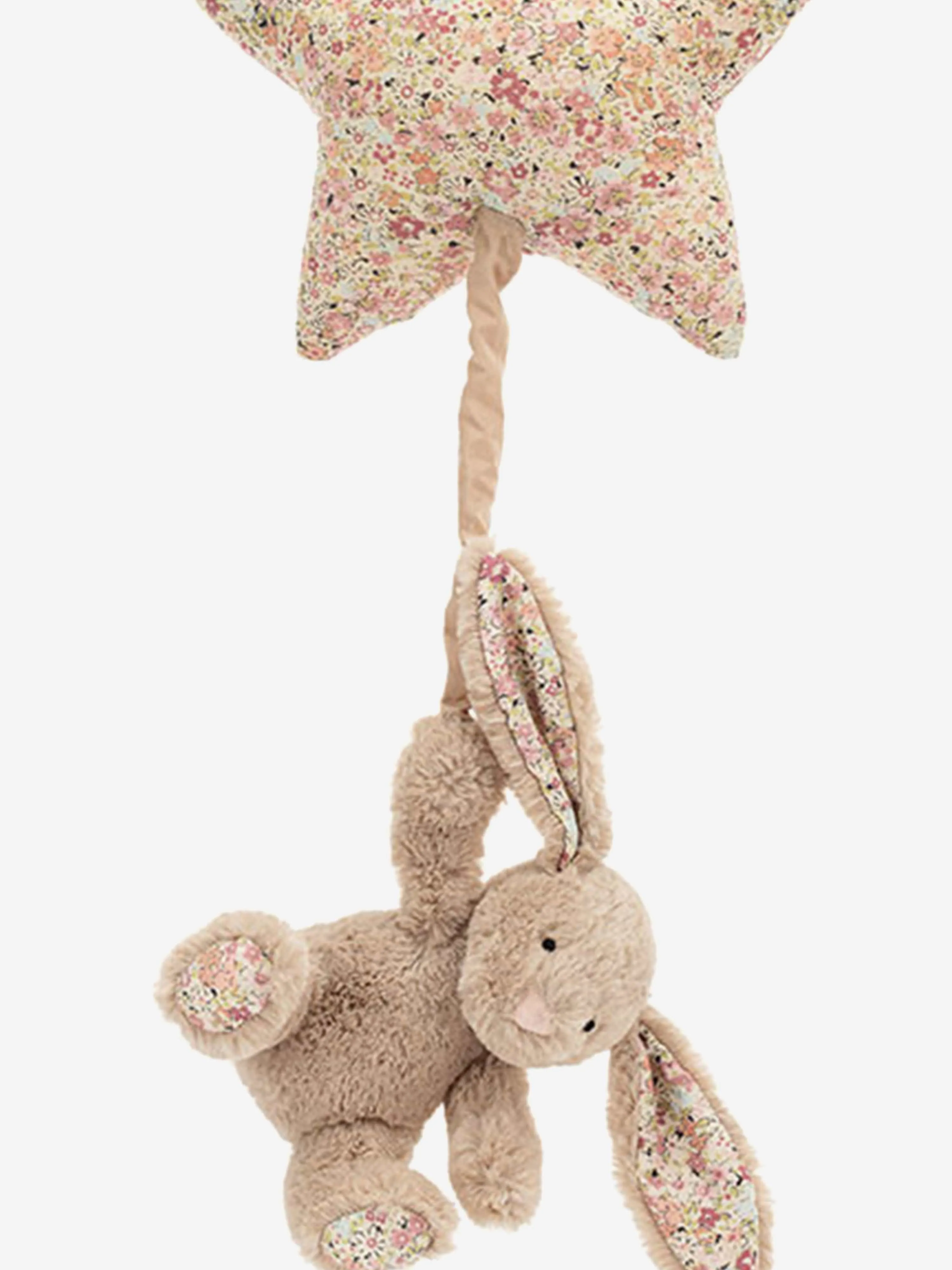 Blossom Bea Beige Bunny Musical Pull in Beige (30cm)