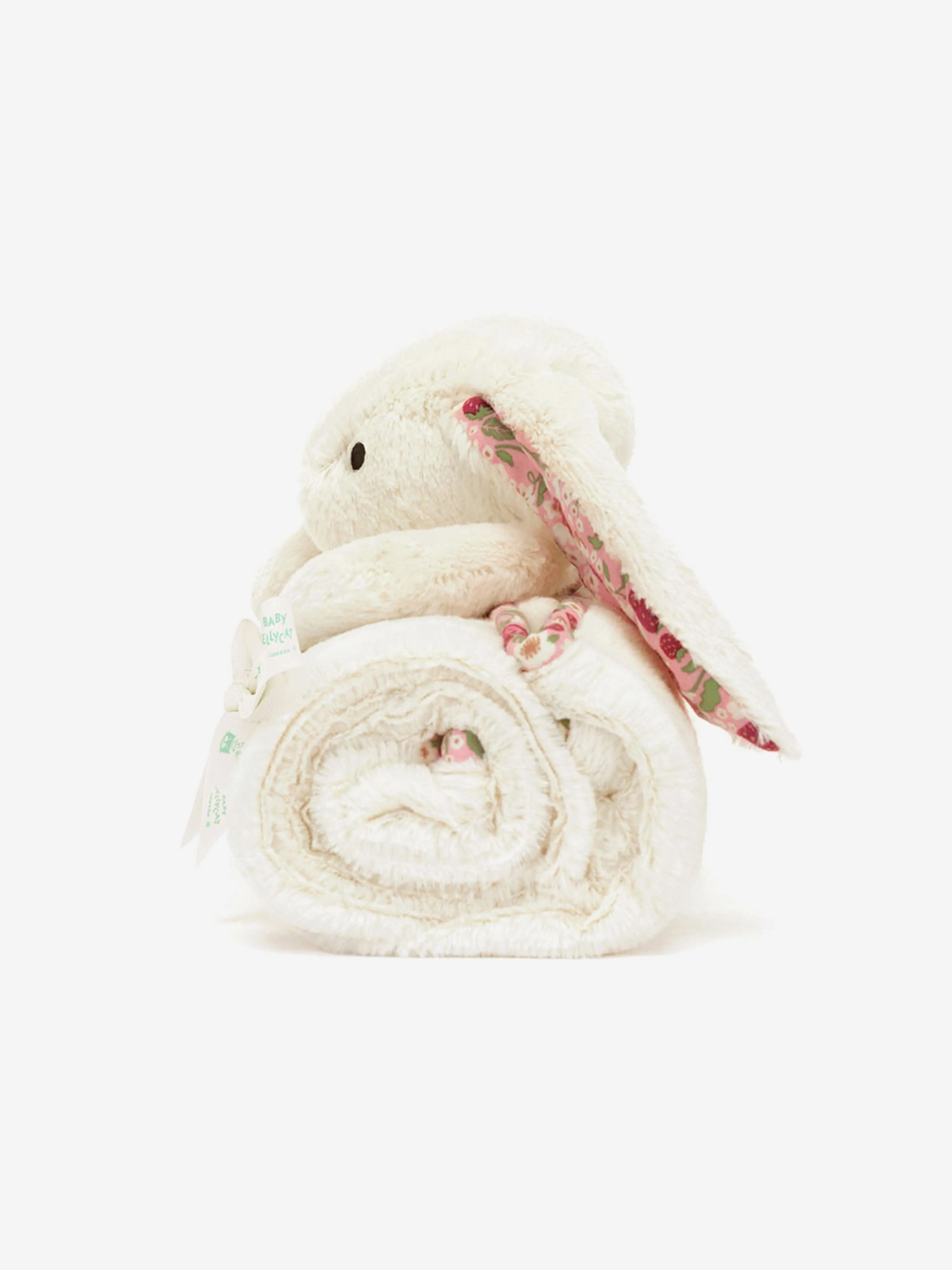 Blossom Cream Bunny 'Berry' Blankie in Ivory (70cm)