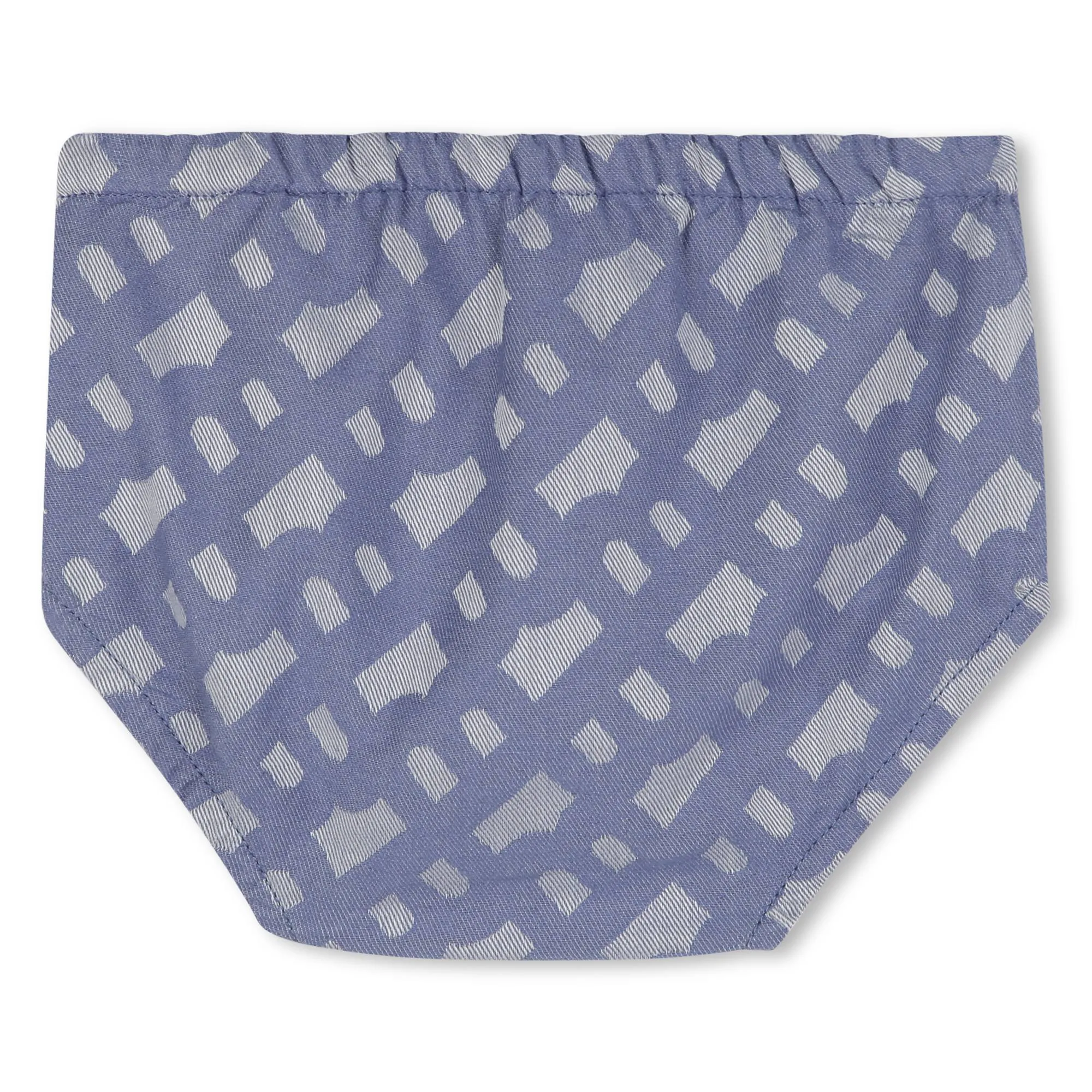 Blue Patterned Dress and Bloomers Set