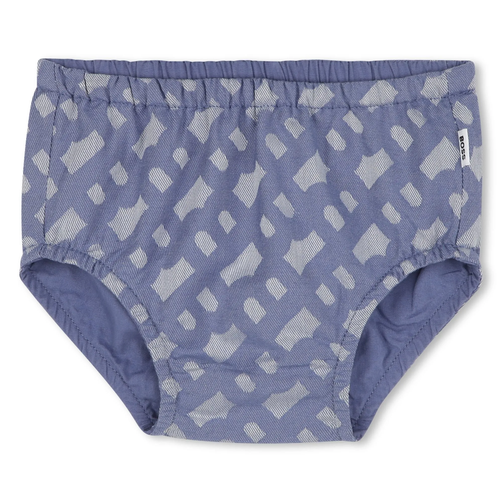 Blue Patterned Dress and Bloomers Set