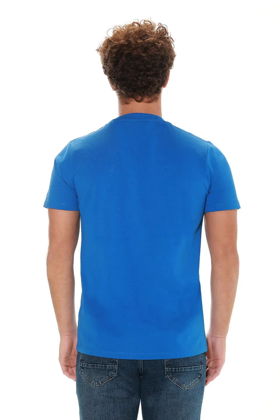 Blue T-shirt With Fabuluous Front Design