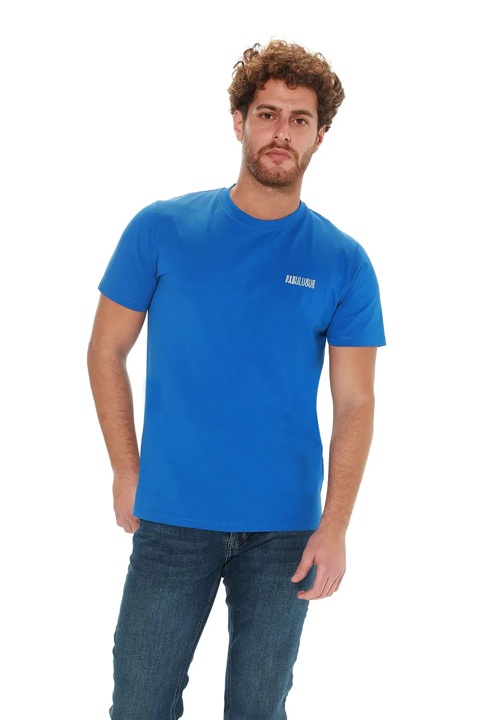 Blue T-shirt With Fabuluous Front Design