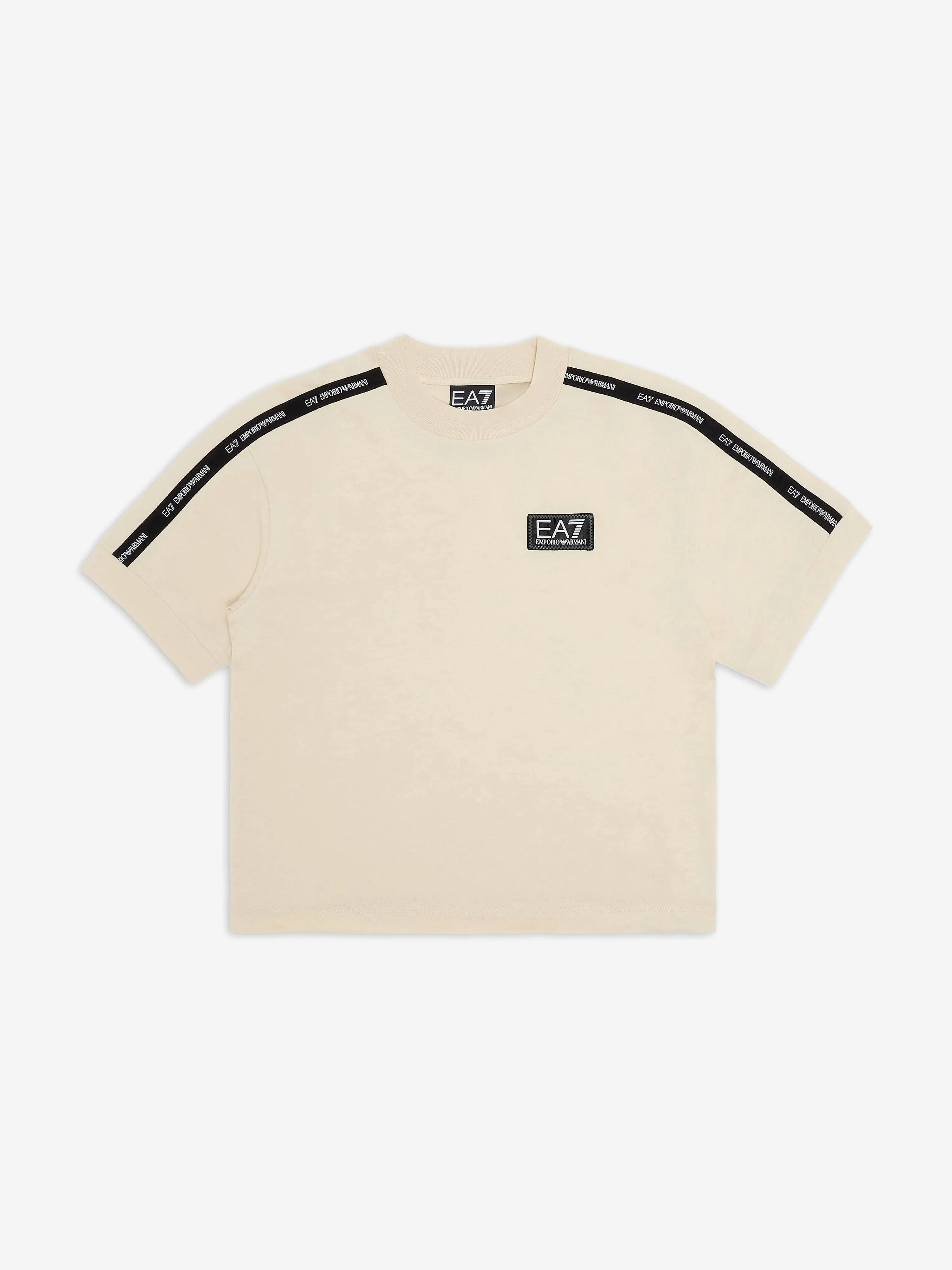 Boys Logo T-Shirt in Ivory