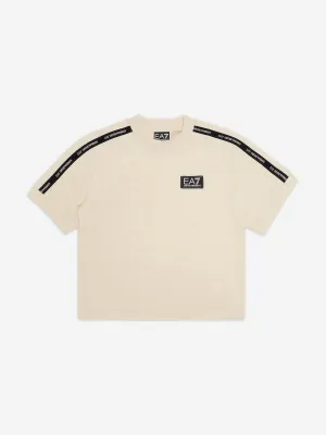 Boys Logo T-Shirt in Ivory