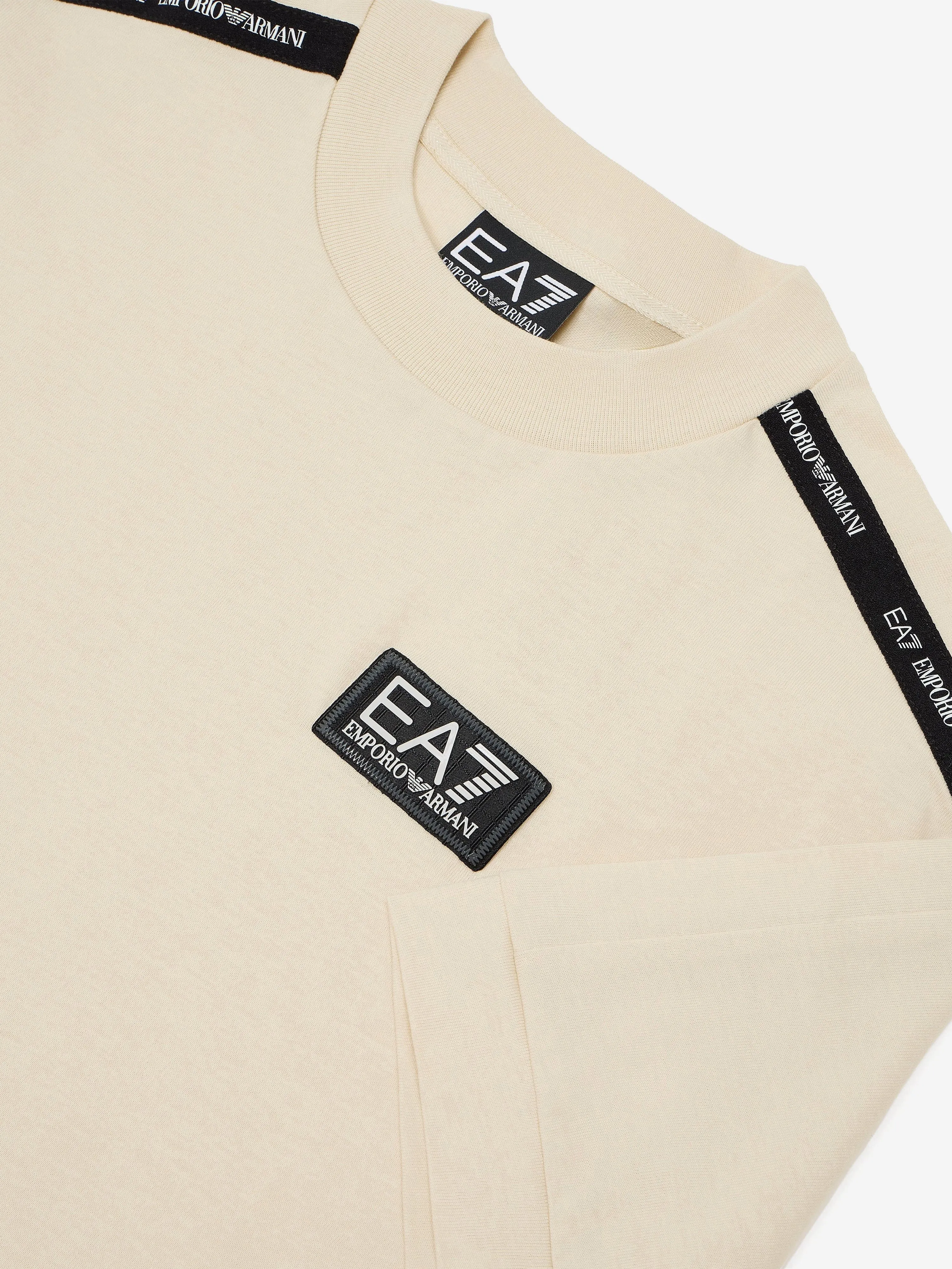 Boys Logo T-Shirt in Ivory