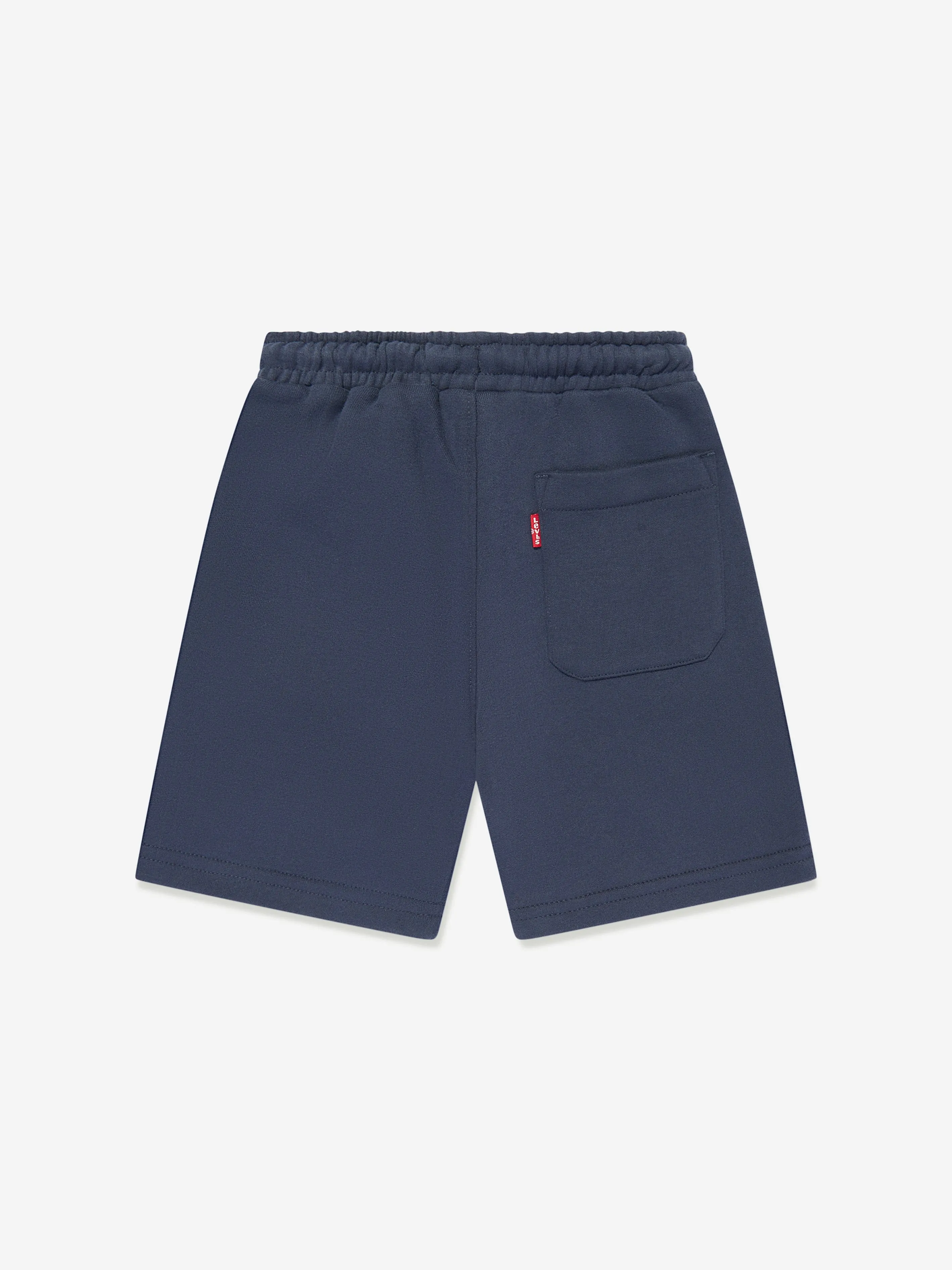 Boys Monogram Shorts in Navy