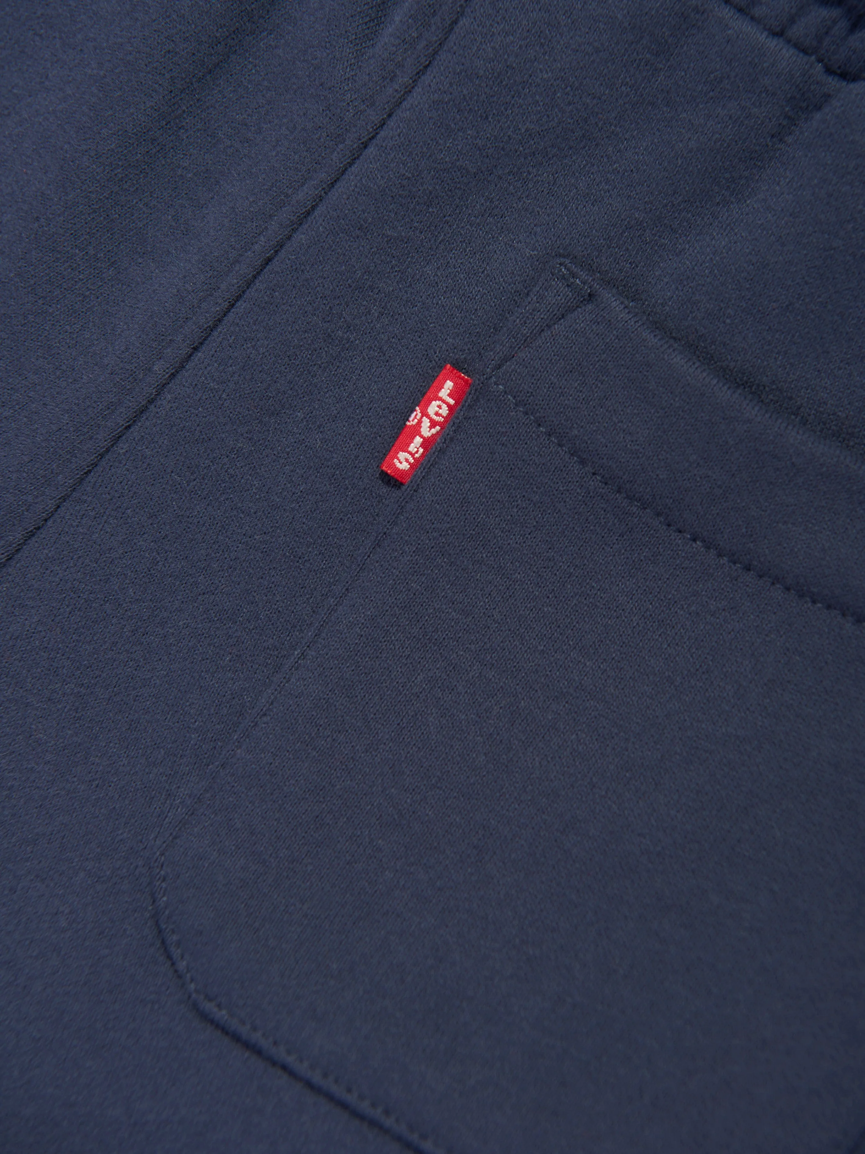 Boys Monogram Shorts in Navy