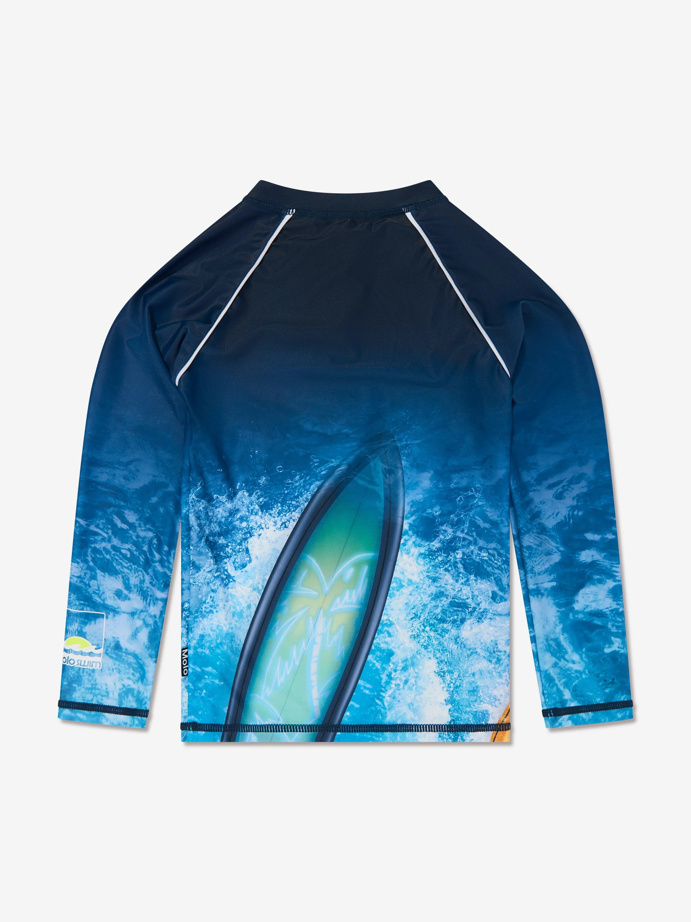 Boys Noble Surf Art Chill Rashguard in Blue (UPF50 )
