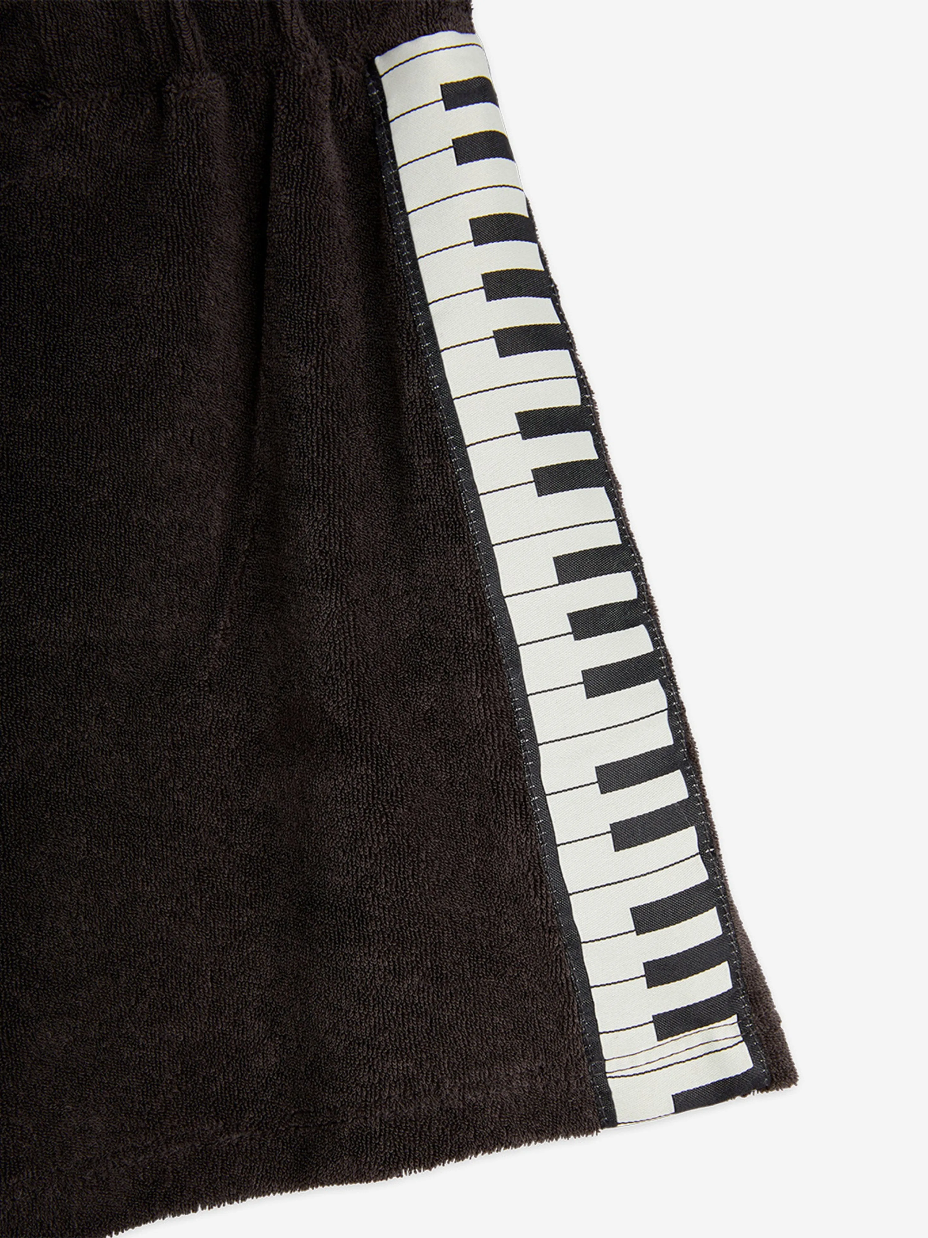 Boys Piano Terry Sweat Shorts in Black