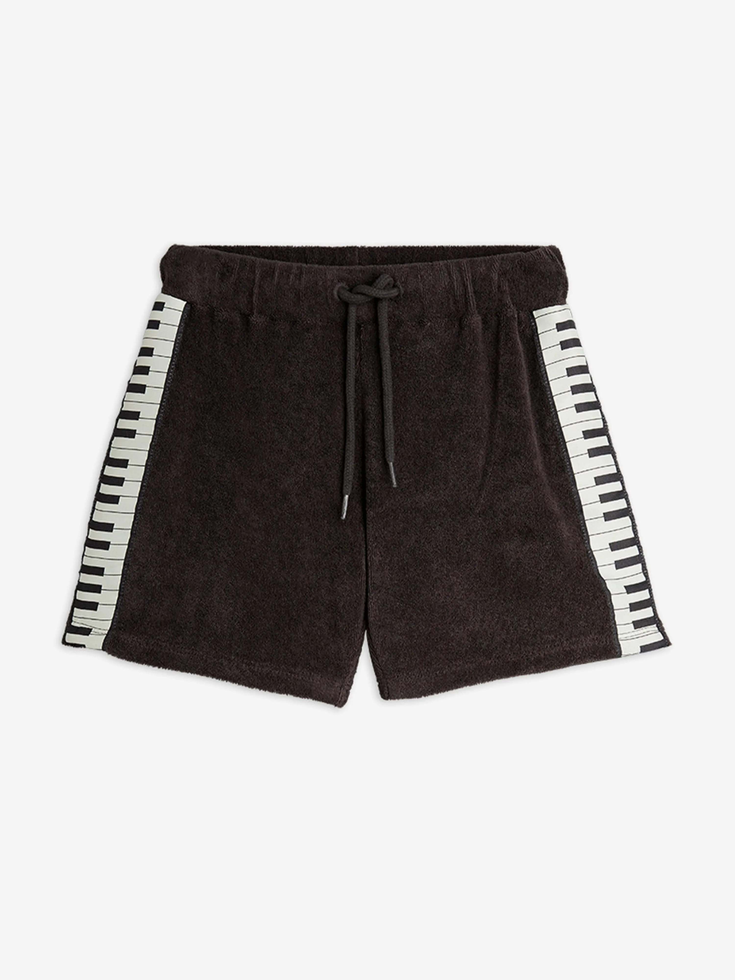 Boys Piano Terry Sweat Shorts in Black