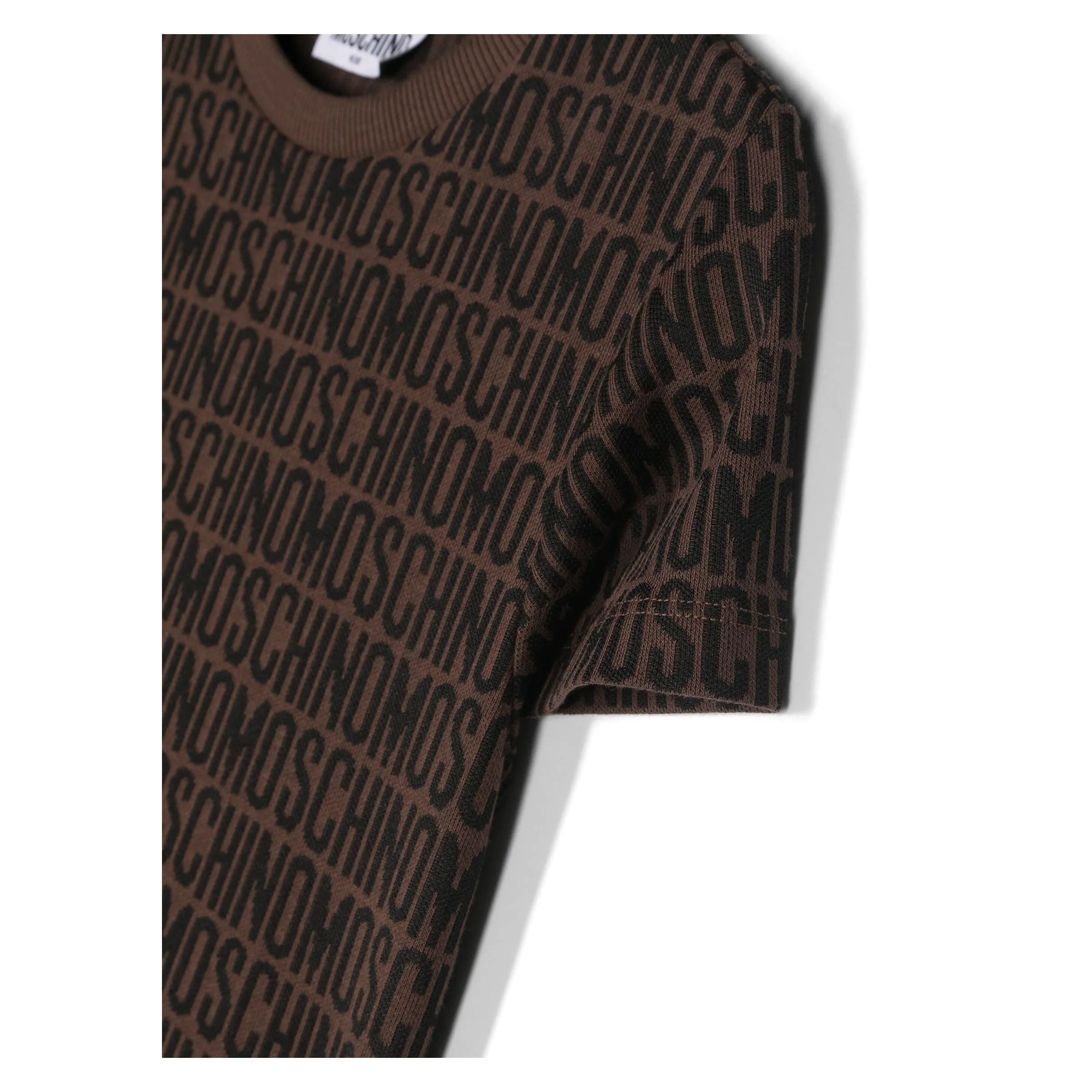 Brown All Over Logo T-Shirt
