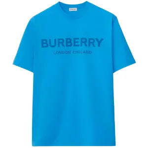 Burberry Blue Ellison Logo T-Shirt