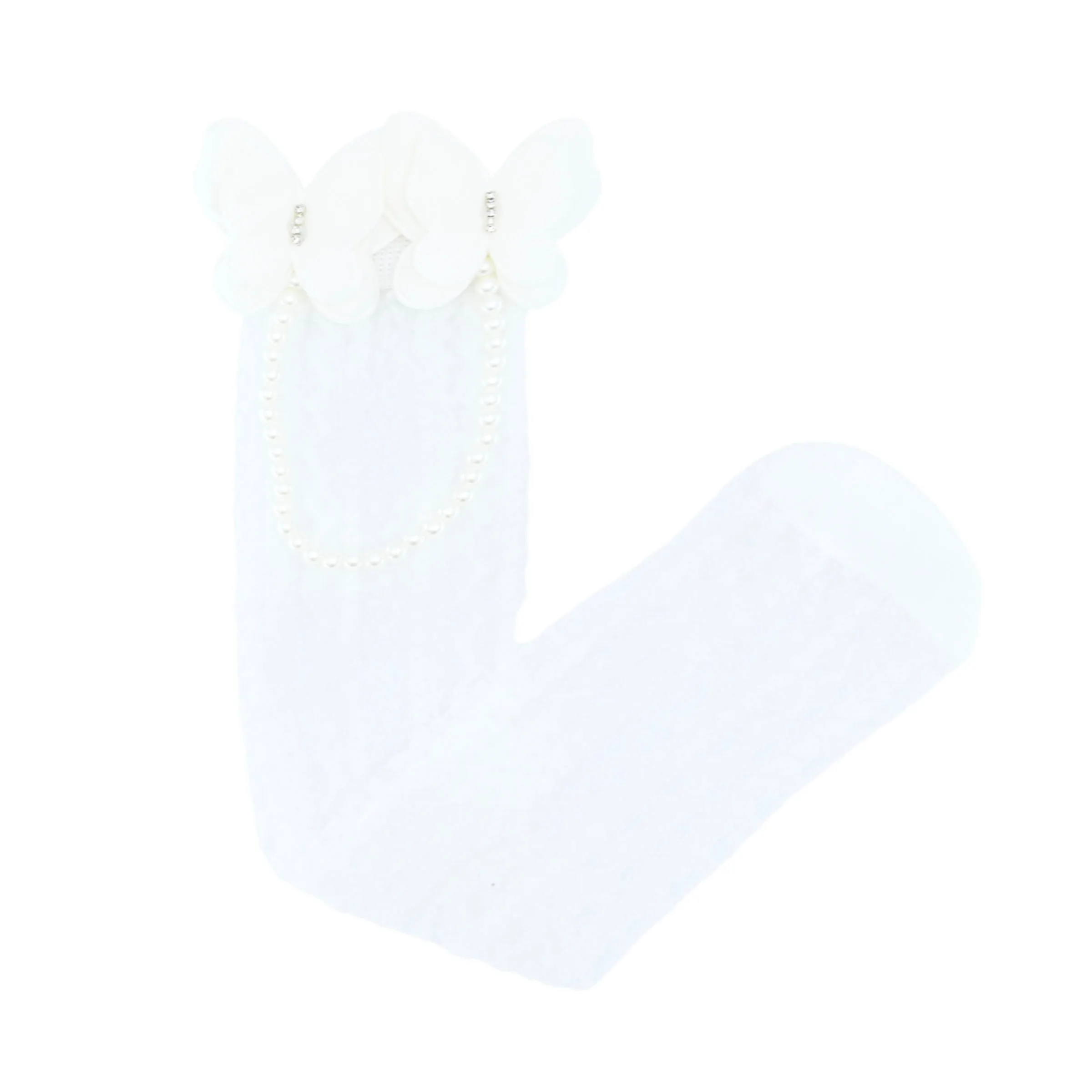Butterfly Lace Pearl Link Socks