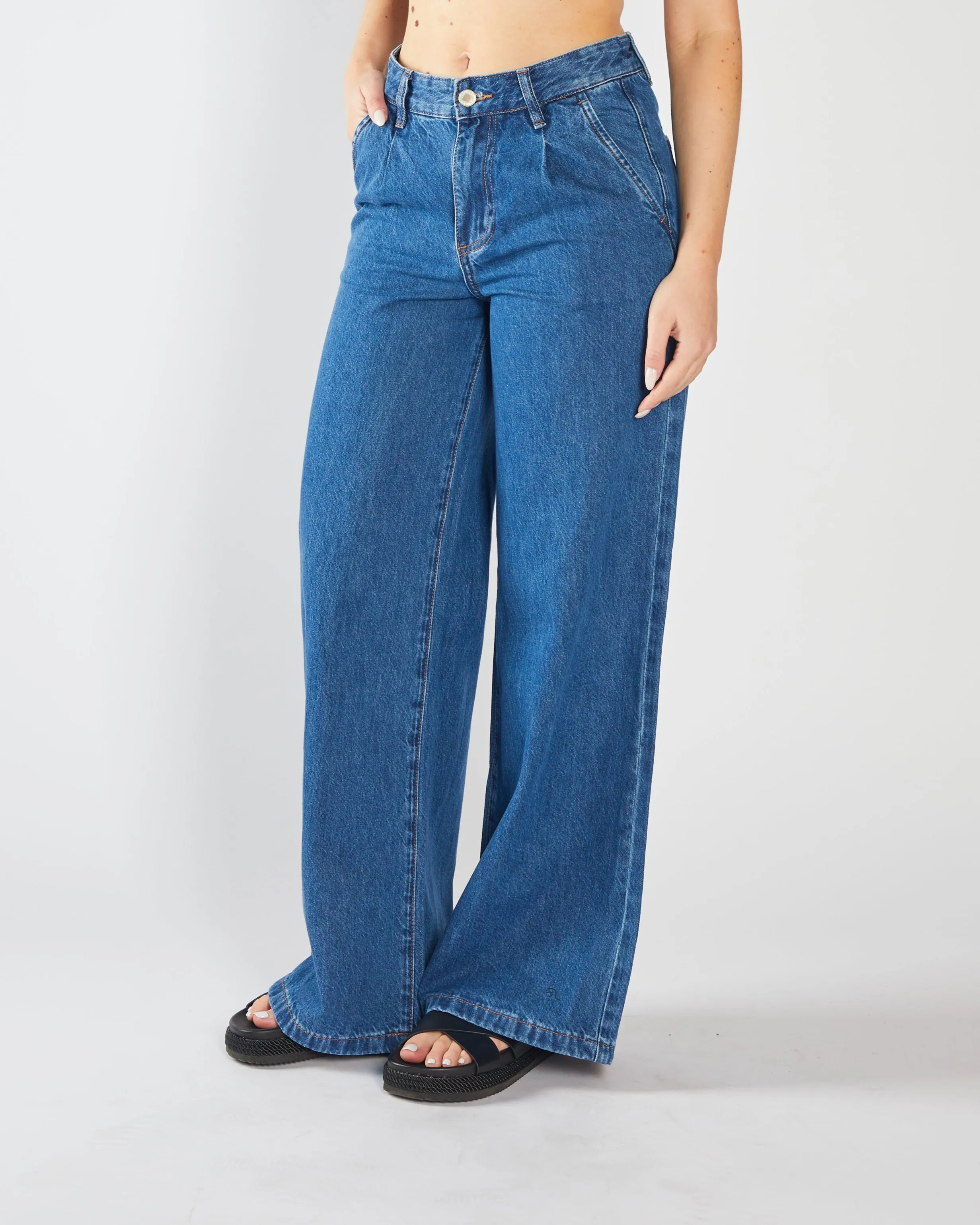 Cameron Wide Leg Medium Blue