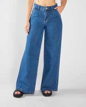Cameron Wide Leg Medium Blue