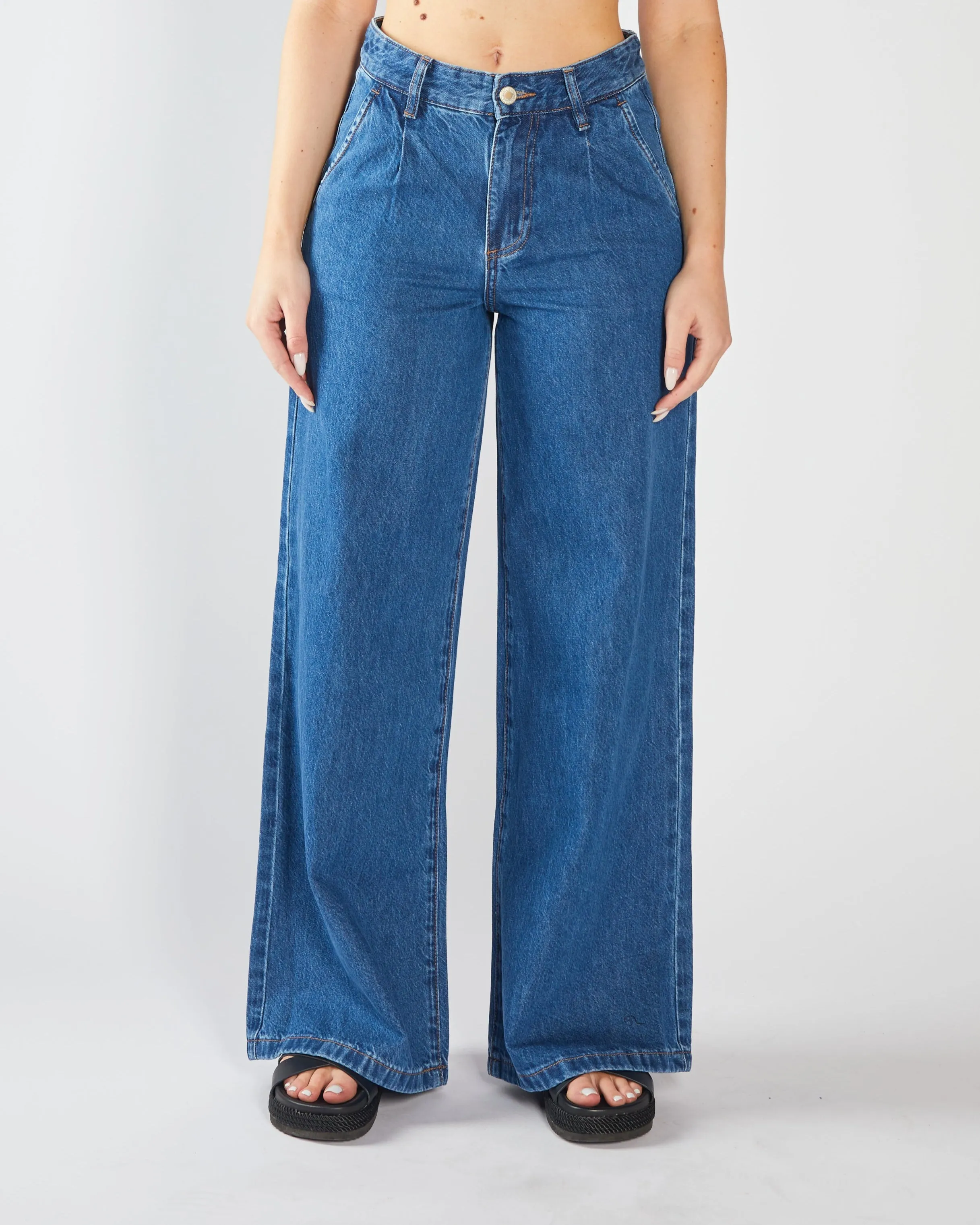 Cameron Wide Leg Medium Blue