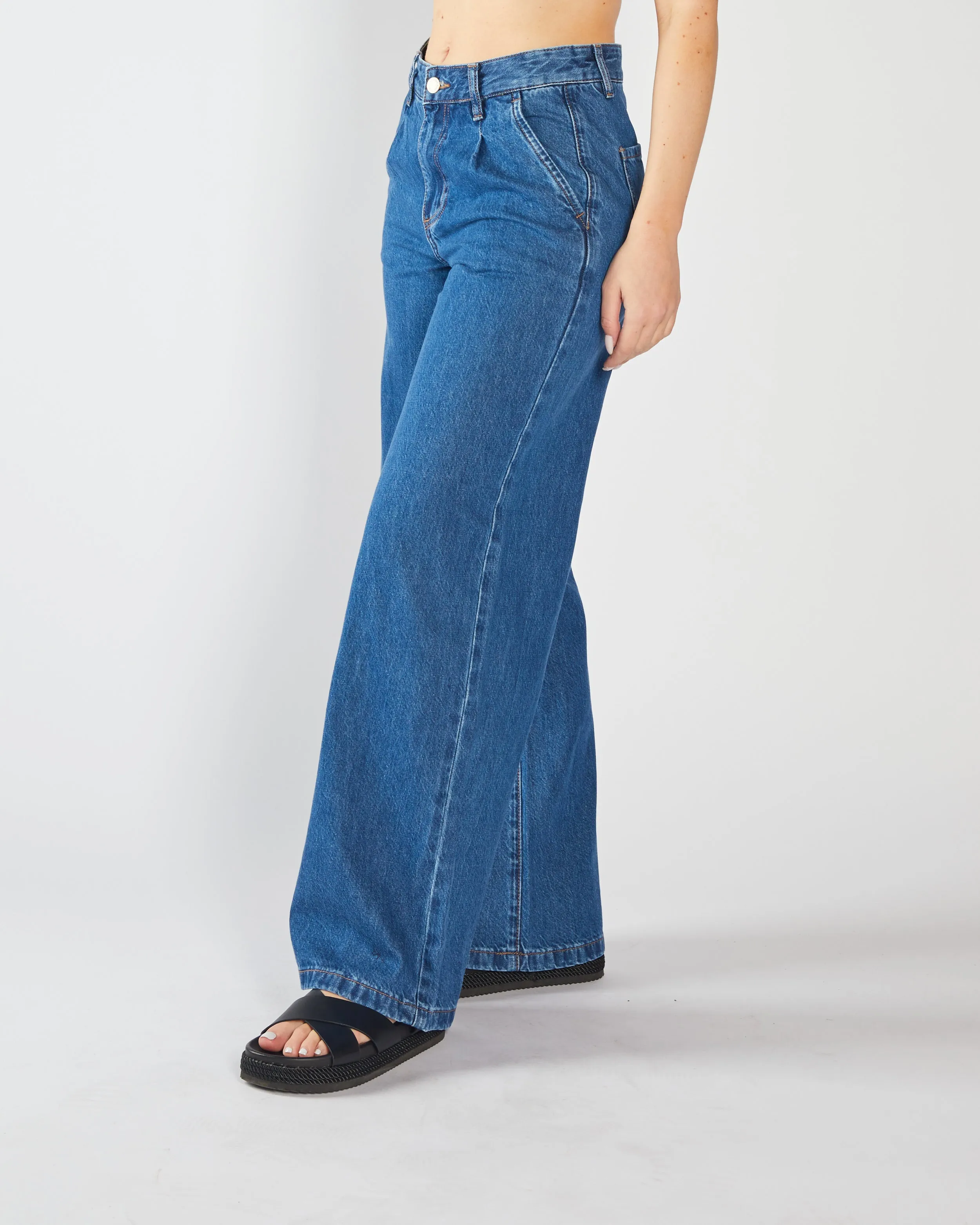 Cameron Wide Leg Medium Blue