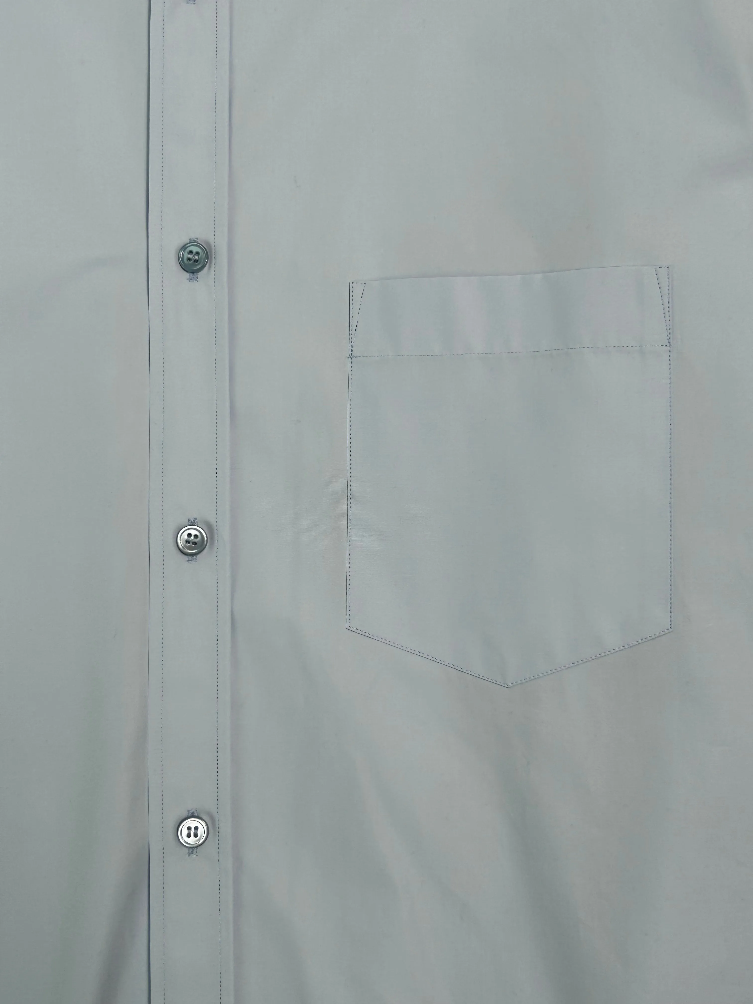 Camicia Azzurra Oversize In Cotone